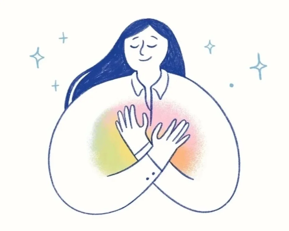 Illustration des Zustands von integrierter innerer Stabilität nach emotionaler Zerrissenheit.