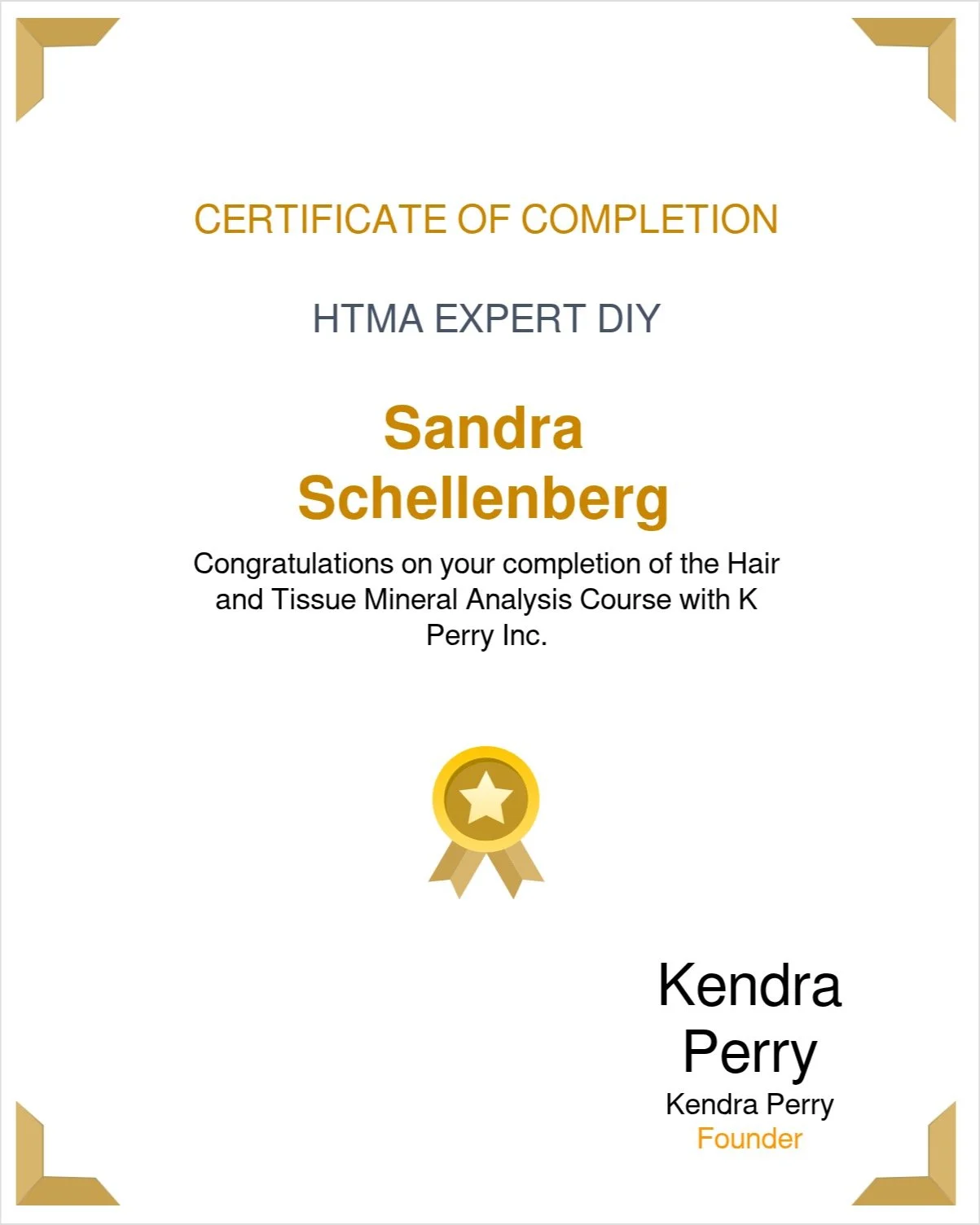 Excited to announce that I have officially completed the HTMA expert course with @kendraperryinc I have learned so much about minerals &amp; heavy metals and how imbalances can negatively affect your health from nervous system, to hormones to blood s