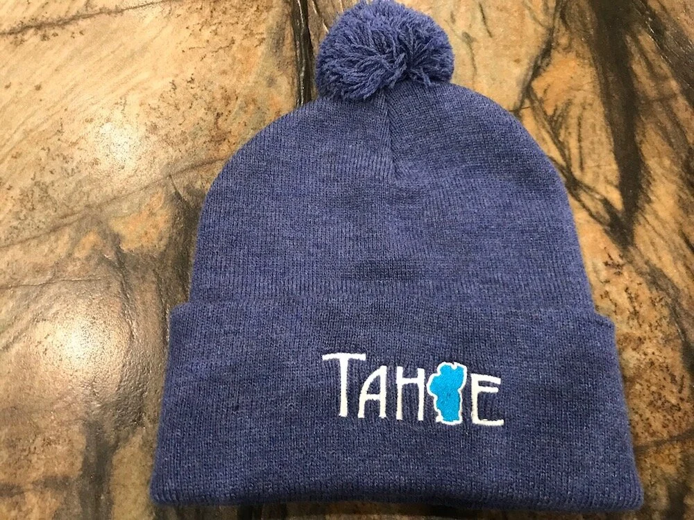 Lake Tahoe Pom Pom Beanies — Tahoe Basics