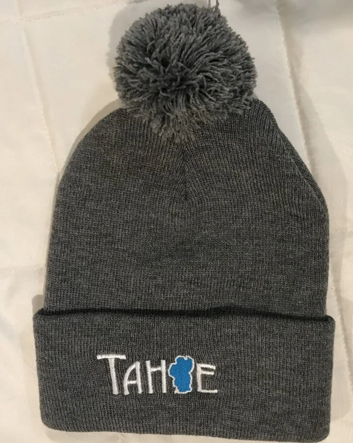 Lake Tahoe Pom Pom Beanies — Tahoe Basics