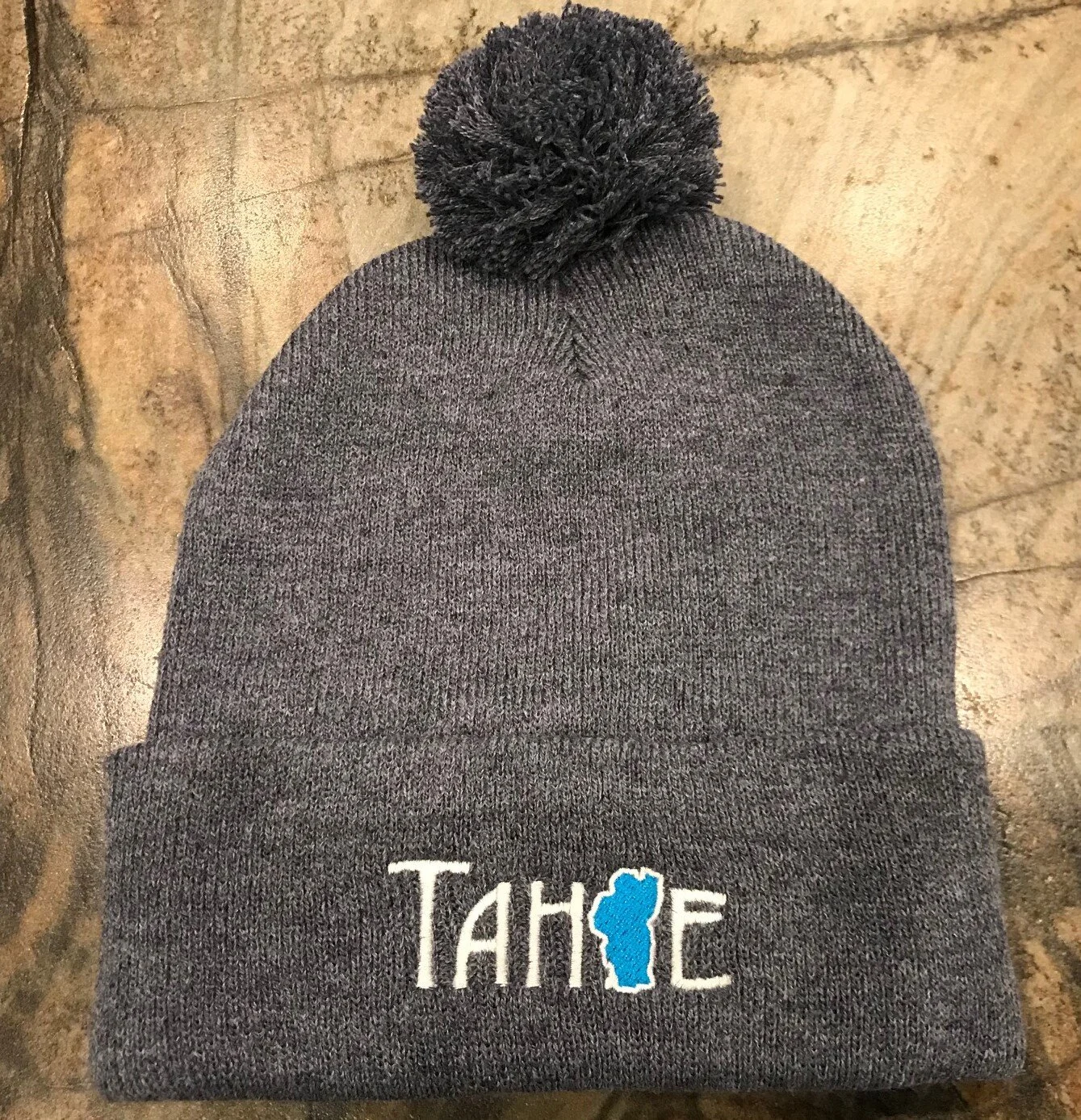 Lake Tahoe Pom Pom Beanies — Tahoe Basics