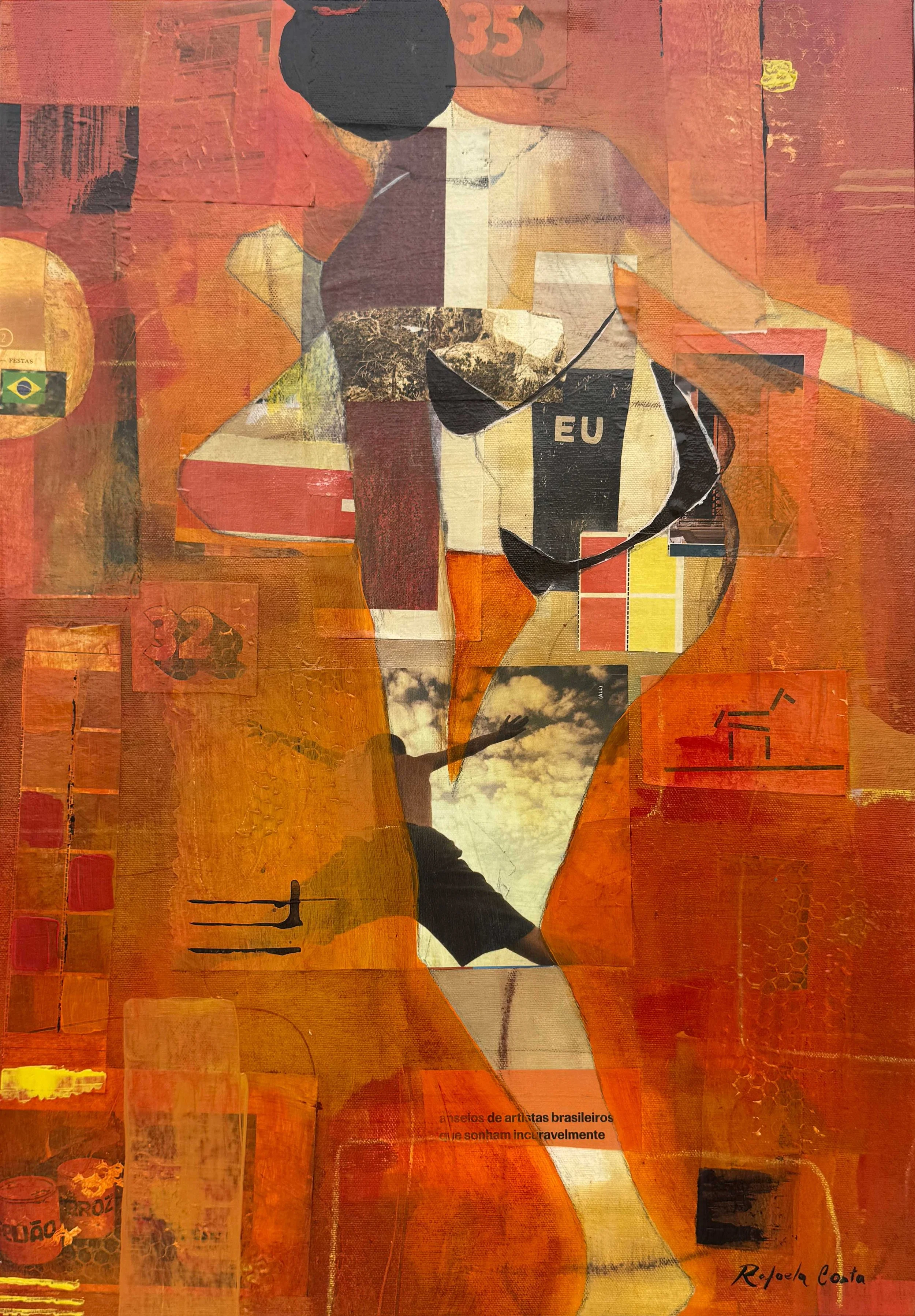 Rafaela Costa-
Venus’ Fire , 2026
Mixed media on canvas
16”x23” inches
