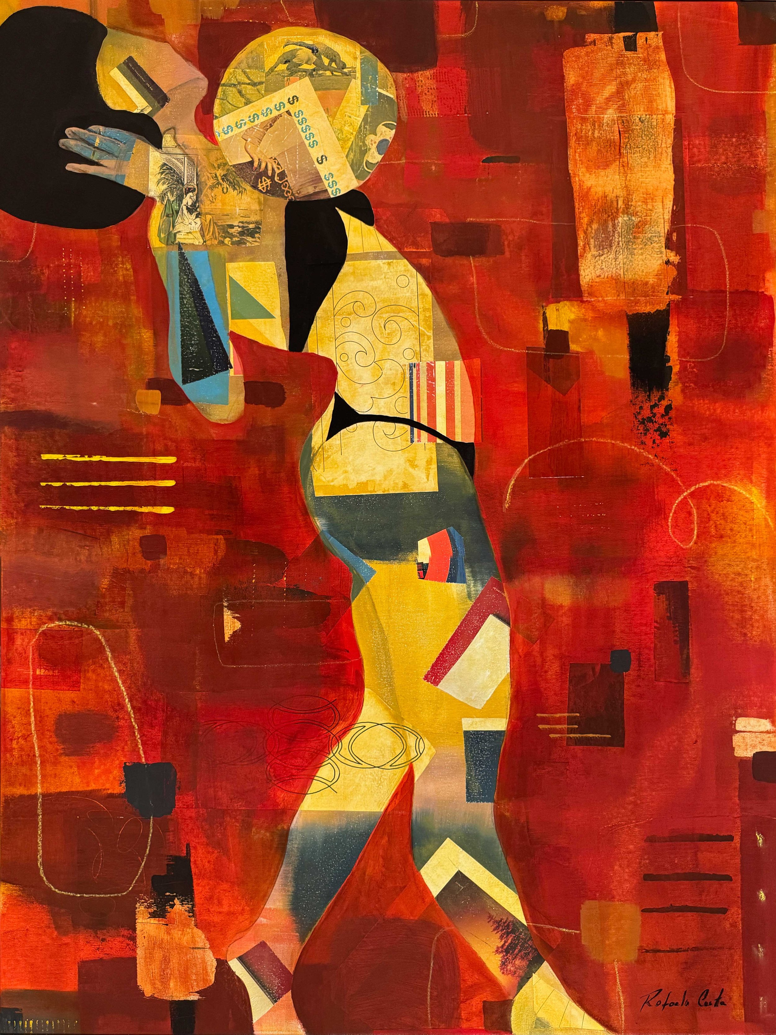 
Rafaela Costa-
The Red Painting, 2026
Mixed media on canvas
36”x48” inches

