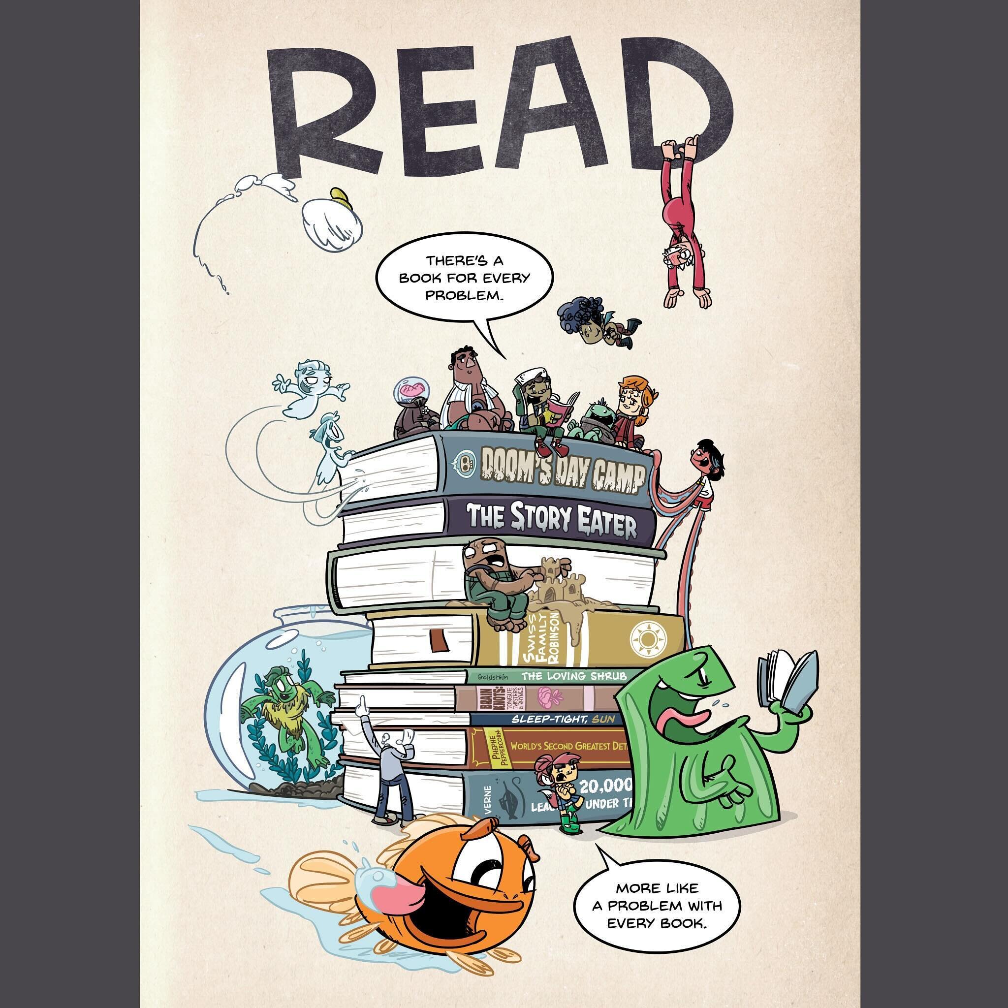 Teachers and Librarians, bring me to your school and get one of these handy dandy reading posters for your classroom or library. 

DM for details on school visits. 

#authorvisit #schoolvisit #authorpresentation #library #readingposter #doomsdaycamp