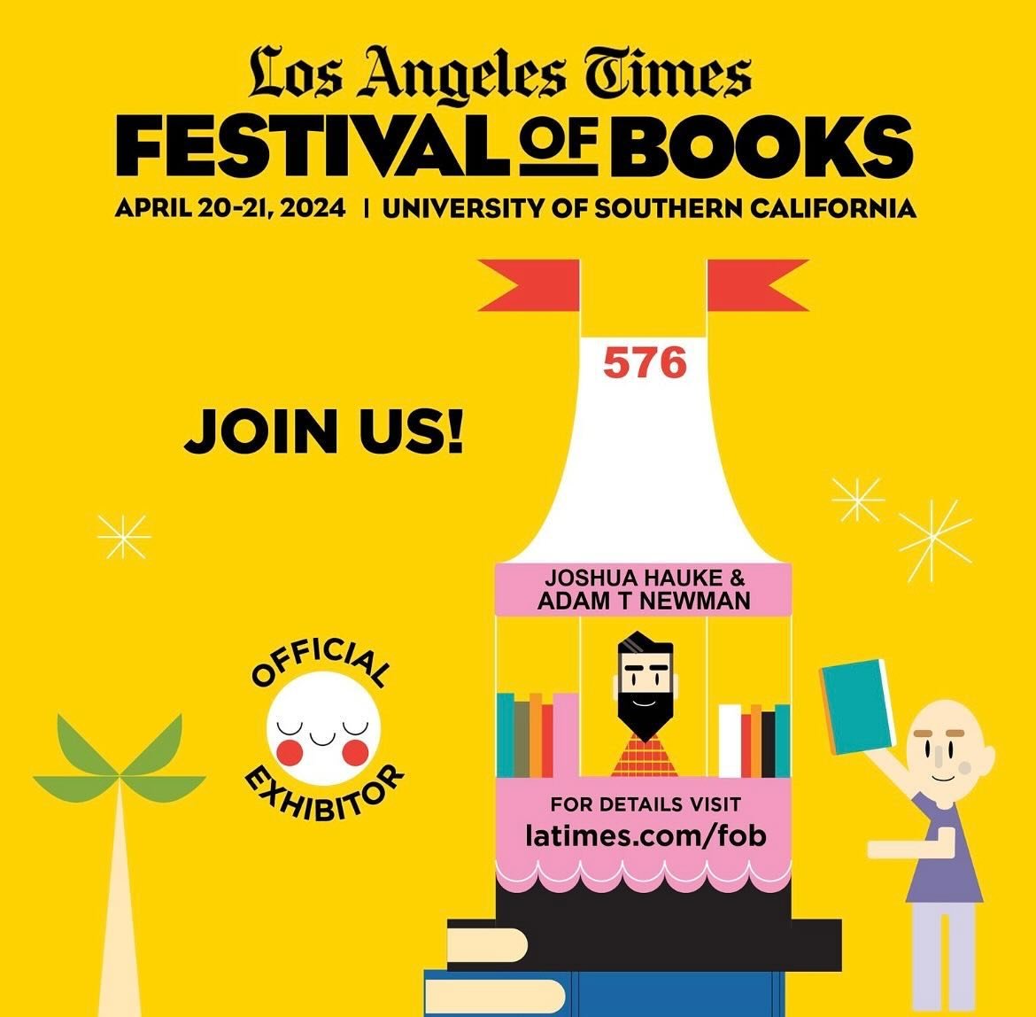 Today is the day, folks! Come on join us @latimesfob 

#usccampus #freeevent #familyfriendly #bookfair #festivalofbooks #latimesfestivalofbooks #authorevent