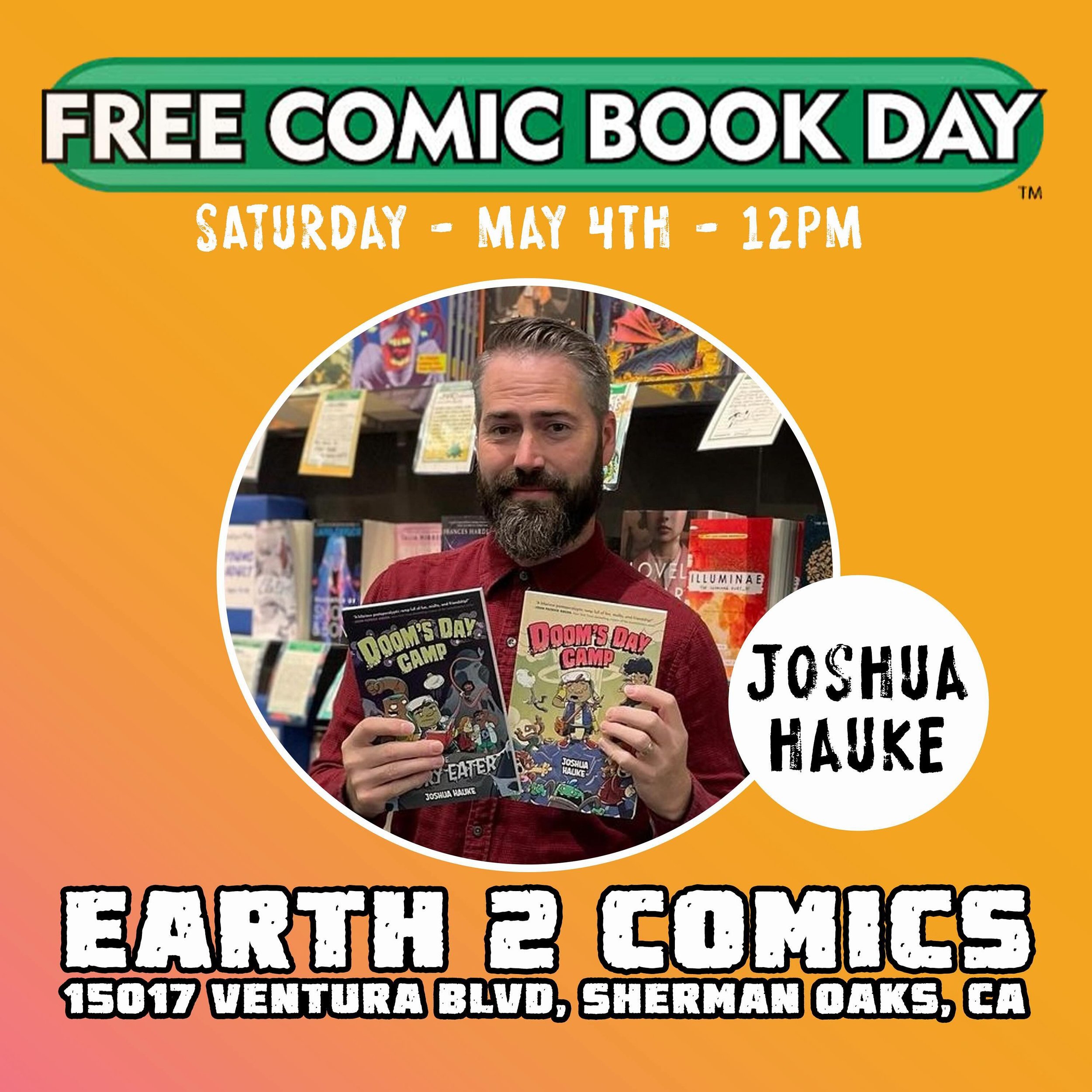 Sadly, one of my all time favorite comic shops @earth_2_comics, will be closing their doors soon. But, before they do they are going all out for their final free comic book day. Come down and see me, along with a few other special guest to help send 