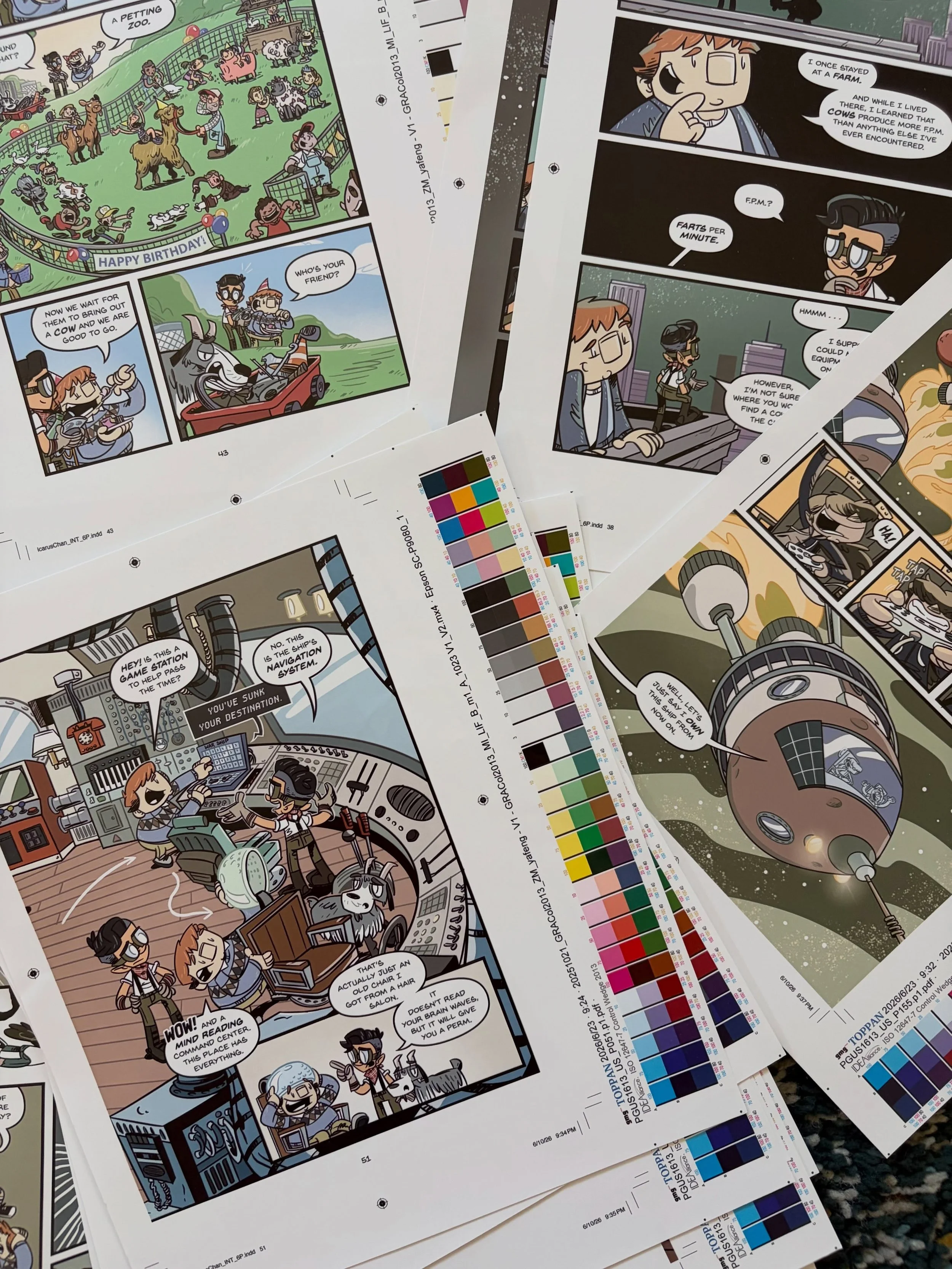Proofs from my new book ICARUS CHAN AND THE SPACE RESCUE PLAN. It&rsquo;s always fun when you see it finally coming together. 

Preorder it today! Or, tomorrow. Or the . . . Well, you get the point. Available everywhere fine books are sold. 

#putnam