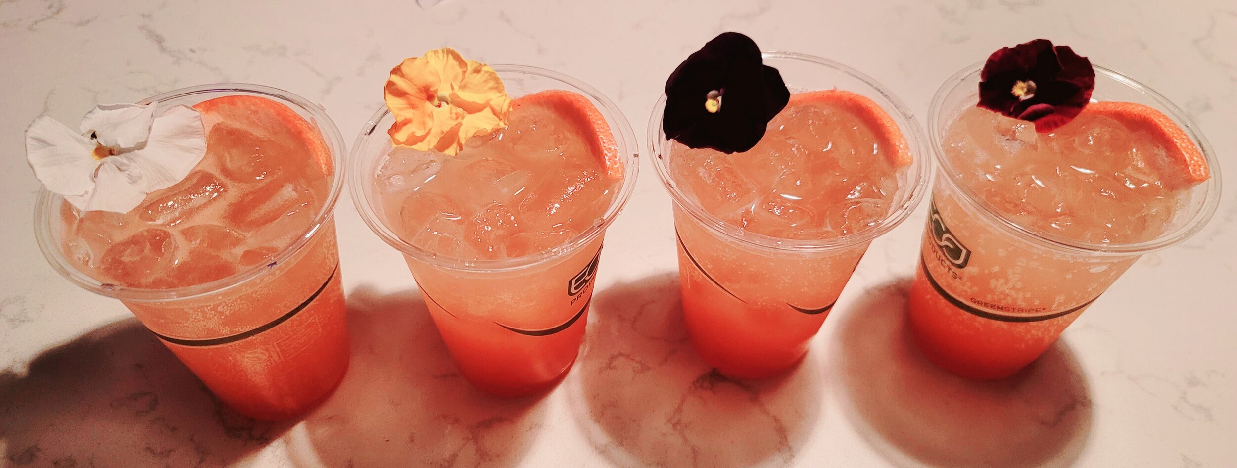 The Pink Drink: Hendrick's gin, strawberry puree, lemon syrup, grapefruit, soda