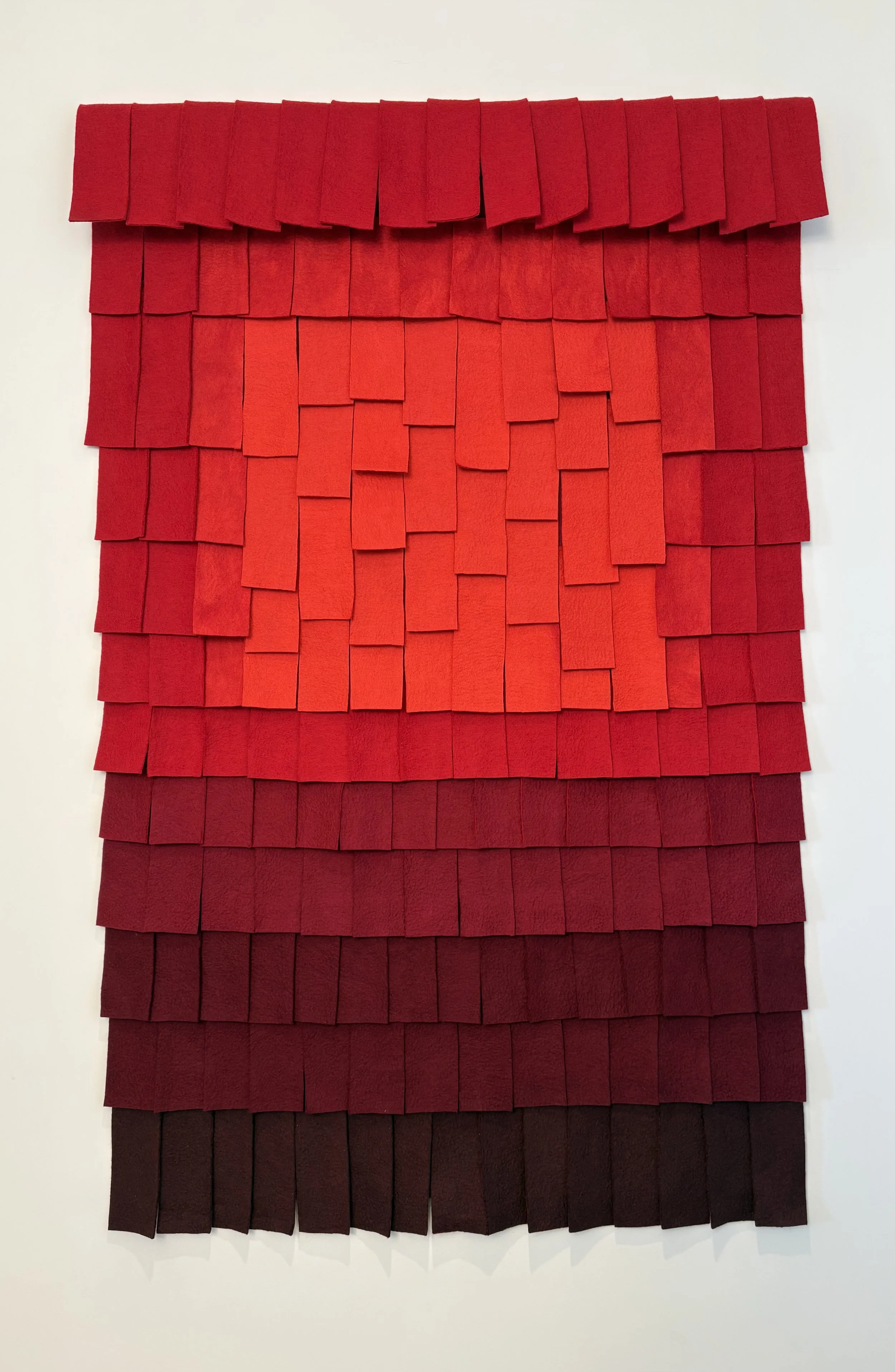 THINKING OF ROTHKO, 2026.  36"x55".  Wool