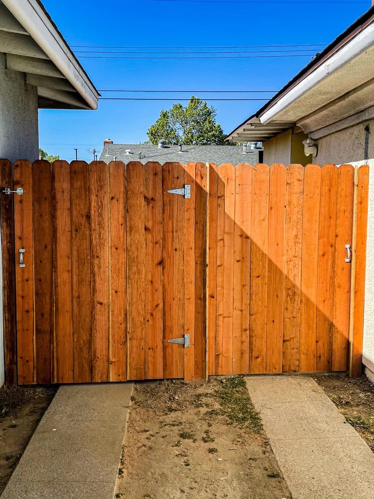 Wood Dog Ear fence photo 5