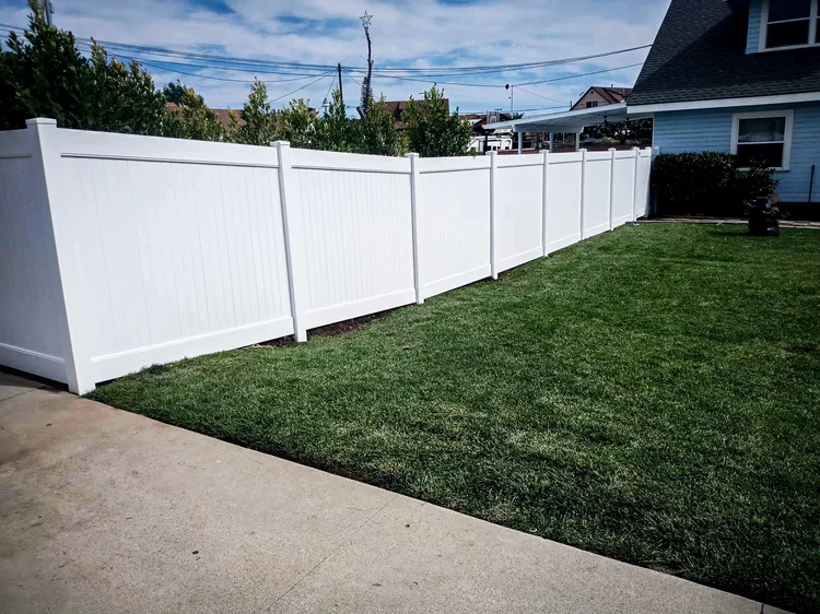 White Full Privacy Vinyl fence photo 6