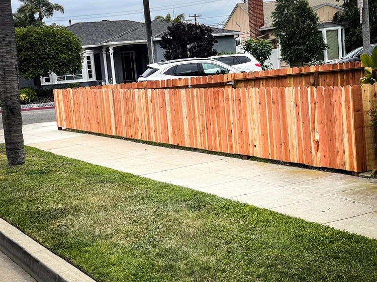 Wood Dog Ear fence photo 7