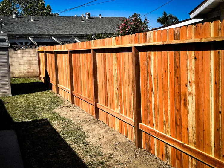 Wood Dog Ear fence photo 4