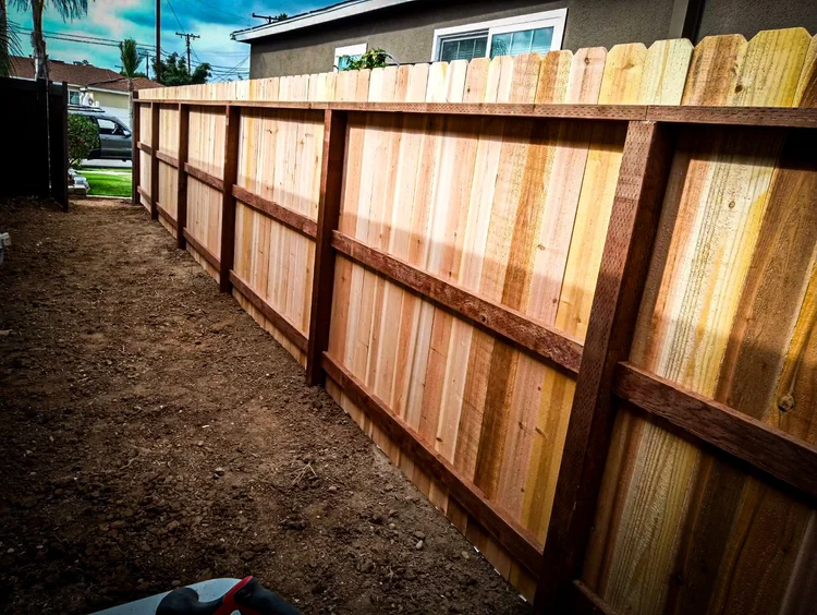 Wood Dog Ear fence photo 10