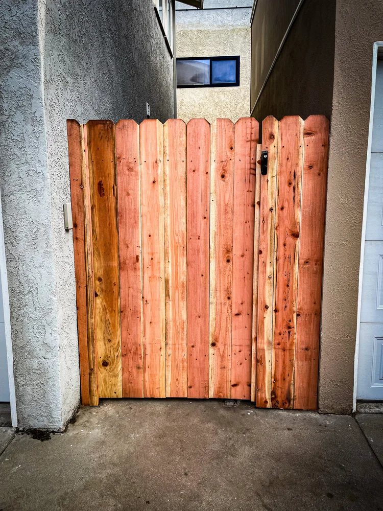 Wood Dog Ear fence photo 2