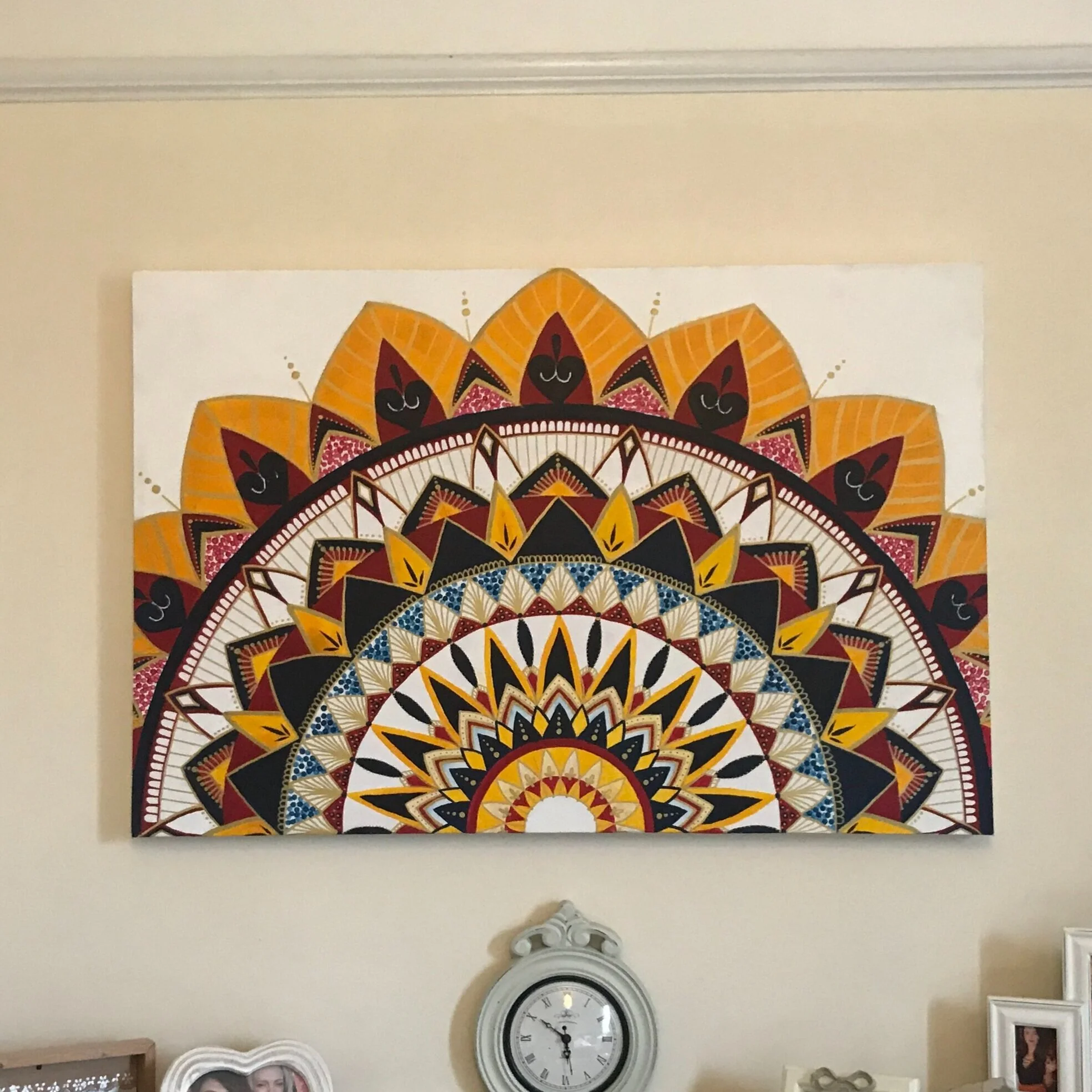 Acrylic Mandala on canvas