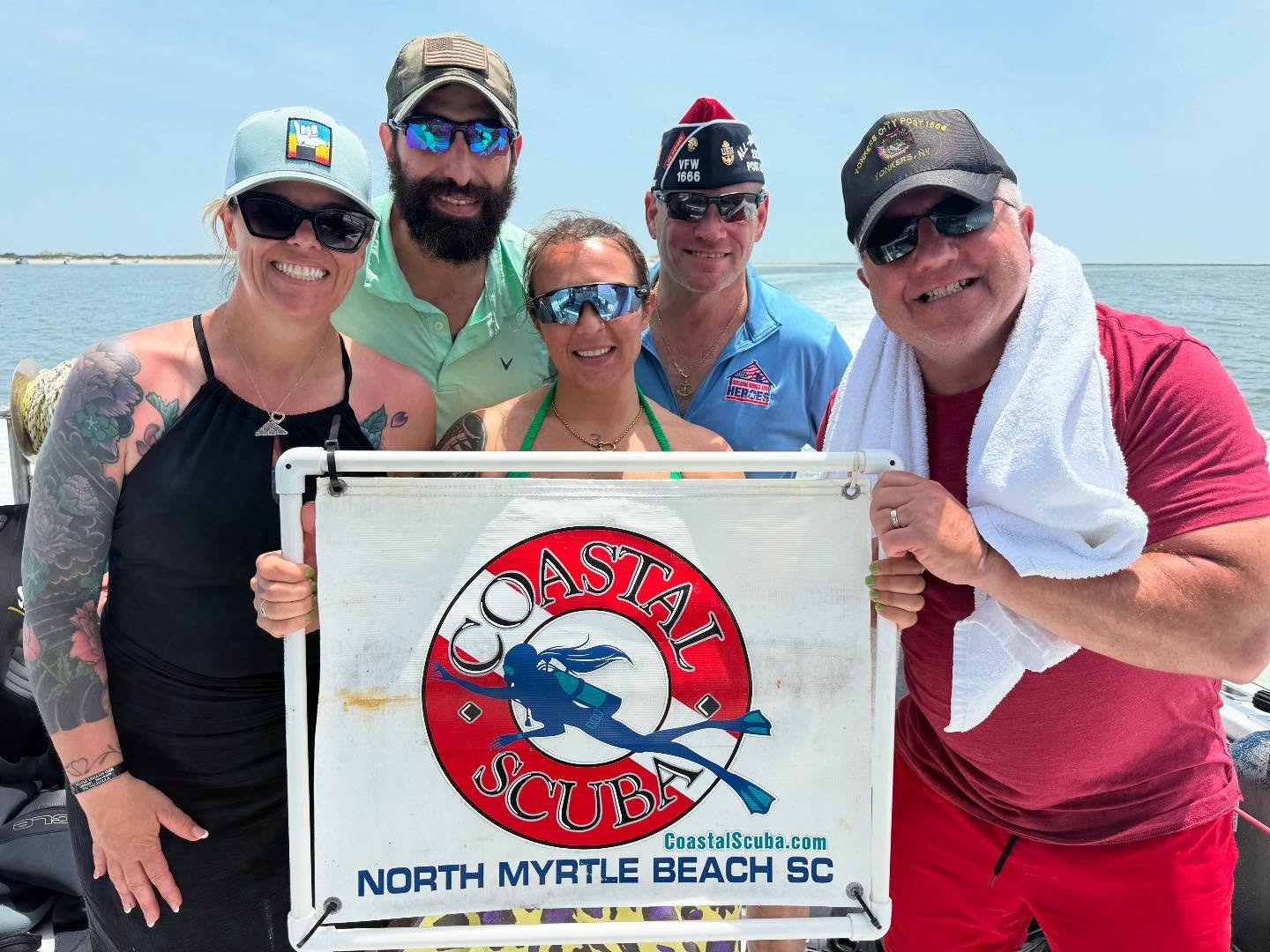To kick off our 2025 retreat mission, we brought Veterans and Gold Star Families to sunny Myrtle Beach, SC.  On the trip, we PADI certified new divers and brought recently certified divers to the open water with @coastalscuba , golfed, and enjoyed fi