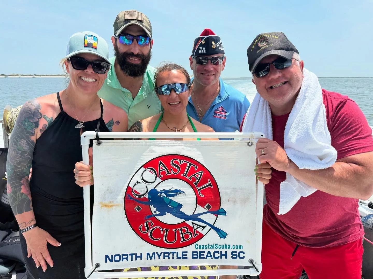 To kick off our 2025 retreat mission, we brought Veterans and Gold Star Families to sunny Myrtle Beach, SC.  On the trip, we PADI certified new divers and brought recently certified divers to the open water with @coastalscuba , golfed, and enjoyed fi