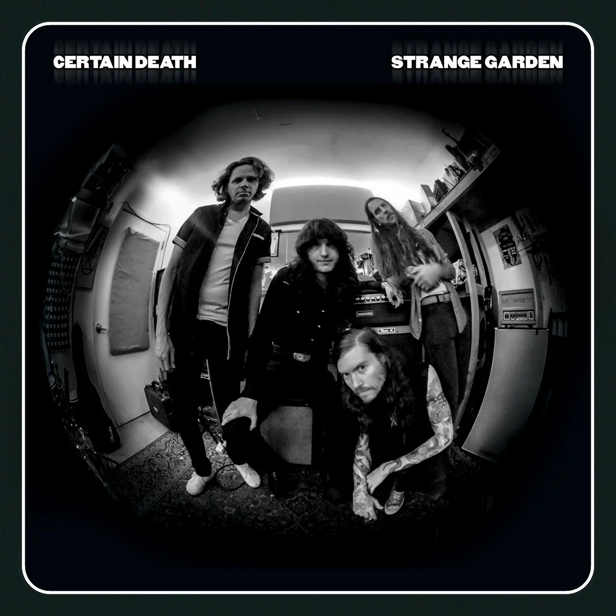 CERTAIN DEATH - Strange Garden (silver/white/black splatter) LP
