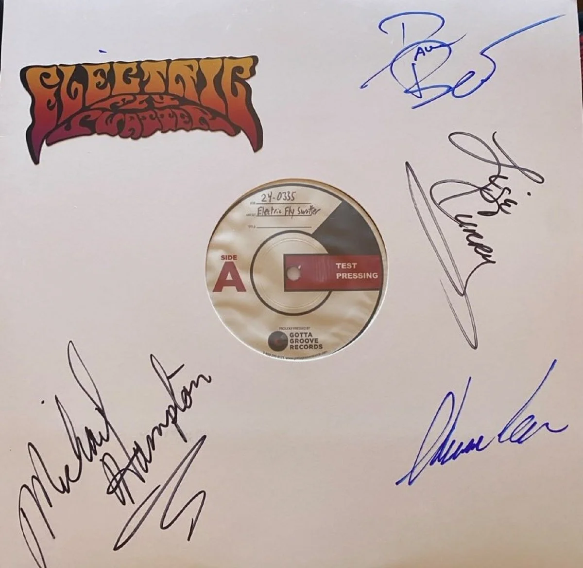 Electric Fly Swatter (Ft. P Funk Members) - Night Flyer Official Test Pressing SIGNED by the Band including Michael Hampton and Lige Curry