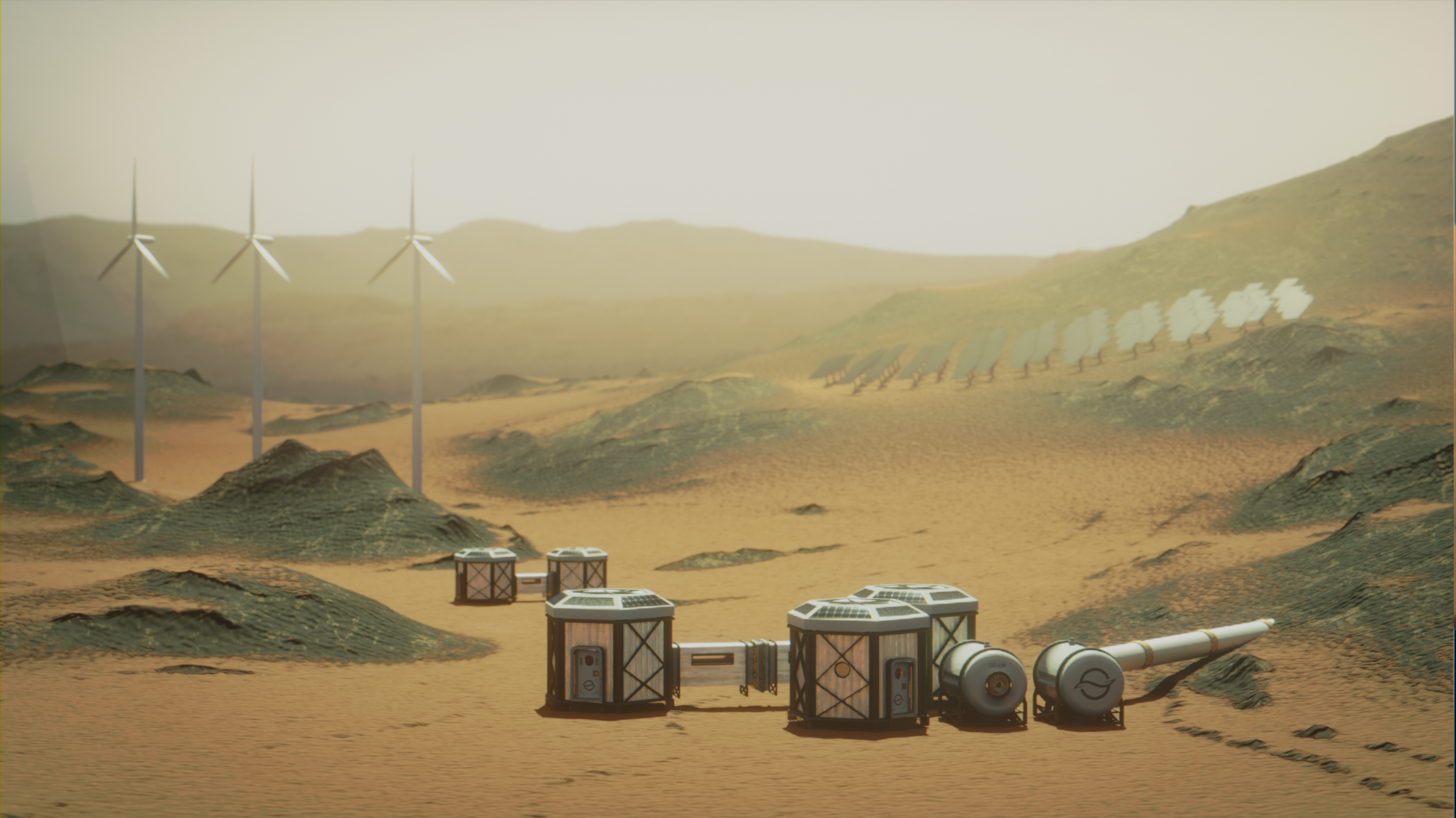 An example of an ECO Mars colony
