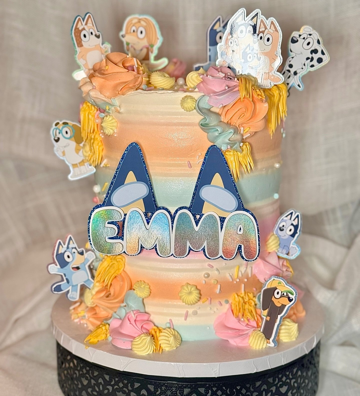 A Bluey birthday bash!🐾🩵
&bull;
&bull;
&bull;
#thesilvawhisk #cakes #baking #cake #cakedecorating #foodie #cakegoals #dessert #instacake #baker #travelingbaker #cakedesign #cakesofinsta #marylandbaker #dmvbaker #cakesofig #dcbaker #dmvcakes #wilton