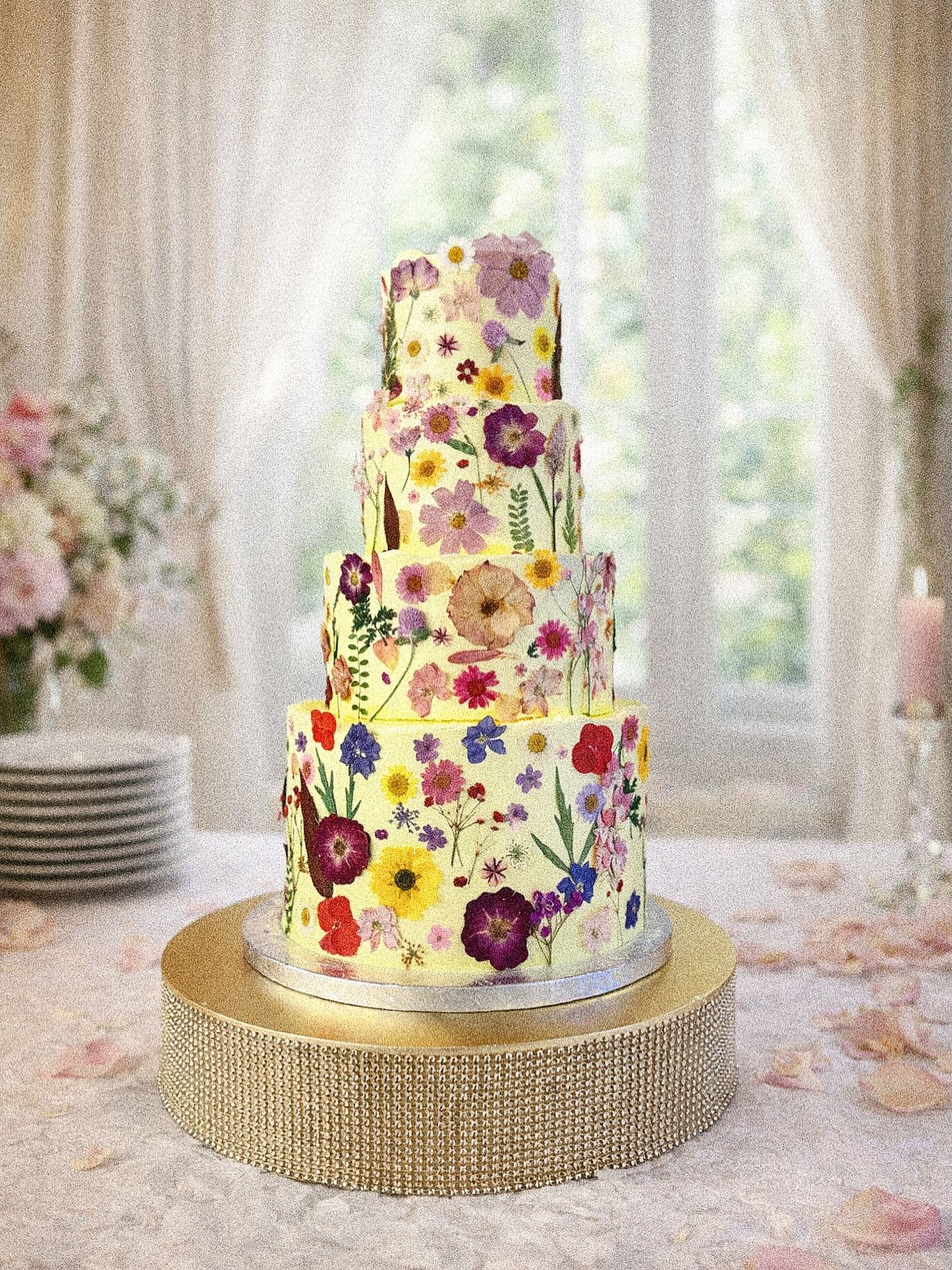 im not sure if I like dried pressed floral cakes more orrrr actual floral cakes? 😩 they&rsquo;re all so beautiful! 

anywaysssss, happy birthday Tia Vilma 🩷

#thesilvawhisk #dmvcakes #floralcakes #cakesofinstagram #instacake