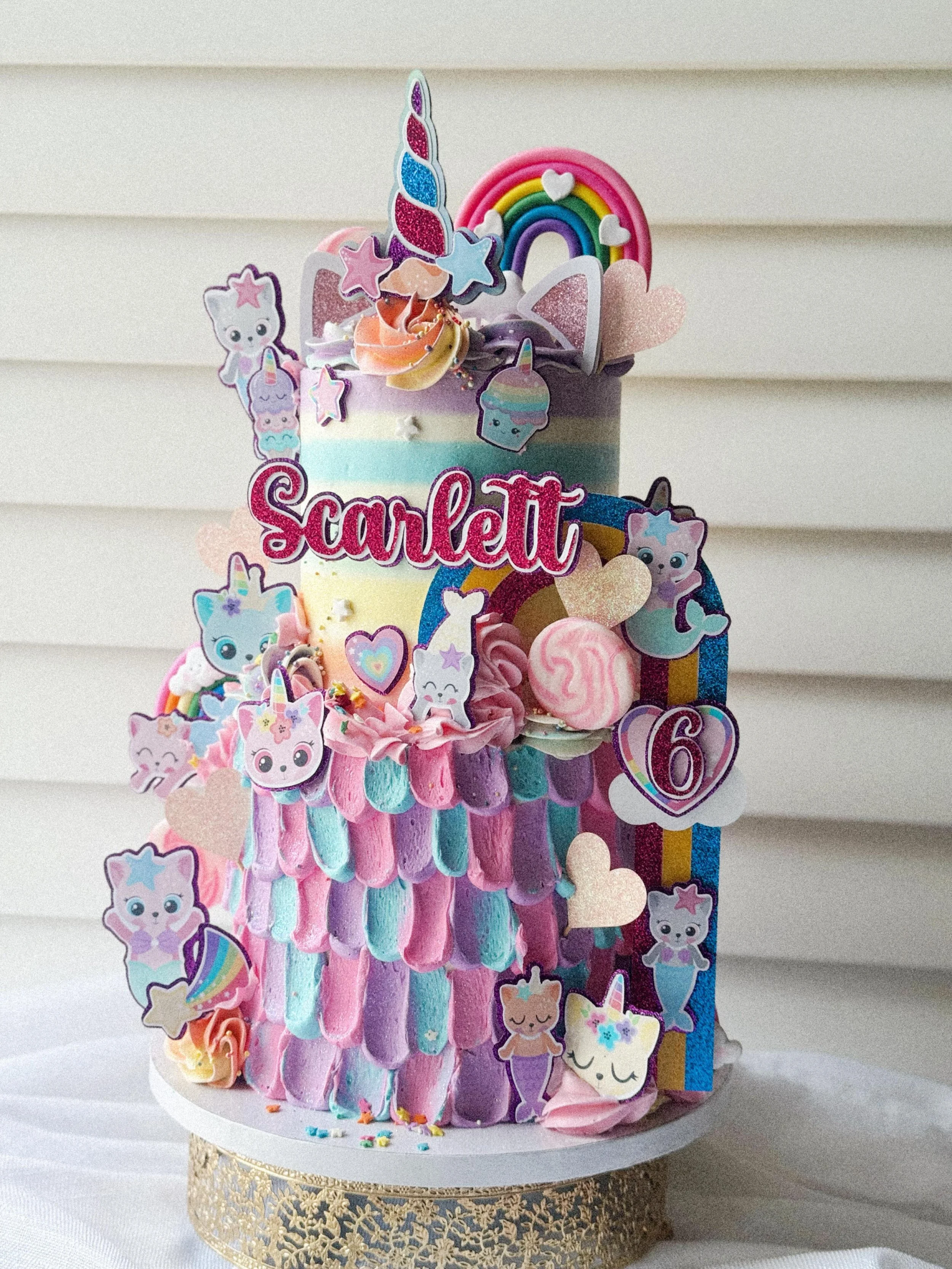 birthday girl asked for kitties, unicorns and rainbows and that&rsquo;s what she got lol 

this was a fun one for sure!