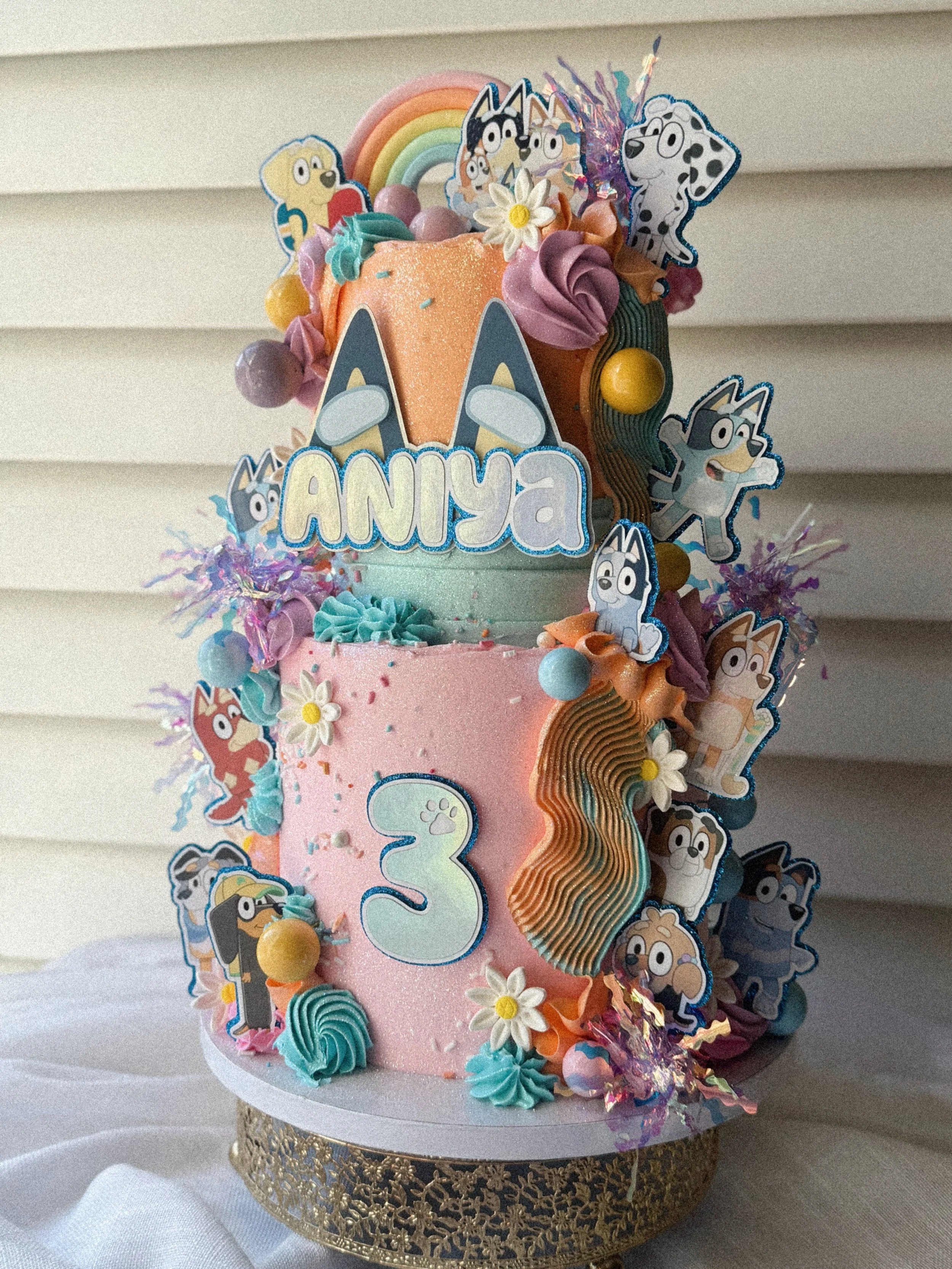 I know the song doesn&rsquo;t match, but my kid picked it 🤣 

Bluey cake for the feed ✨