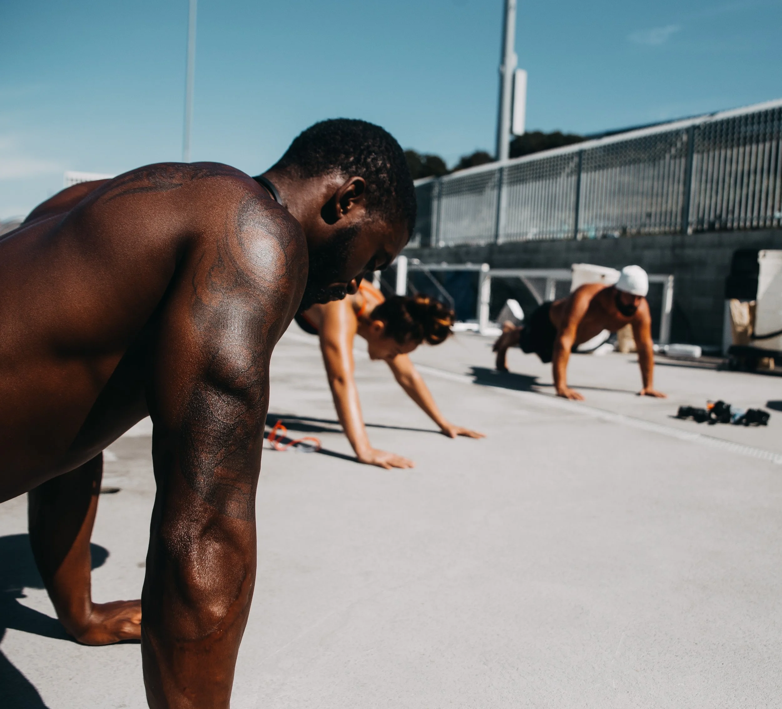 Deep End Fitness hat campaign image