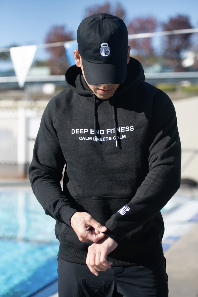 Calm Breeds Calm hoodie product campaign image