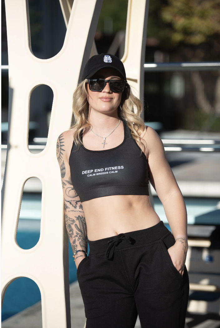 Calm Breeds Calm sports bra front photo