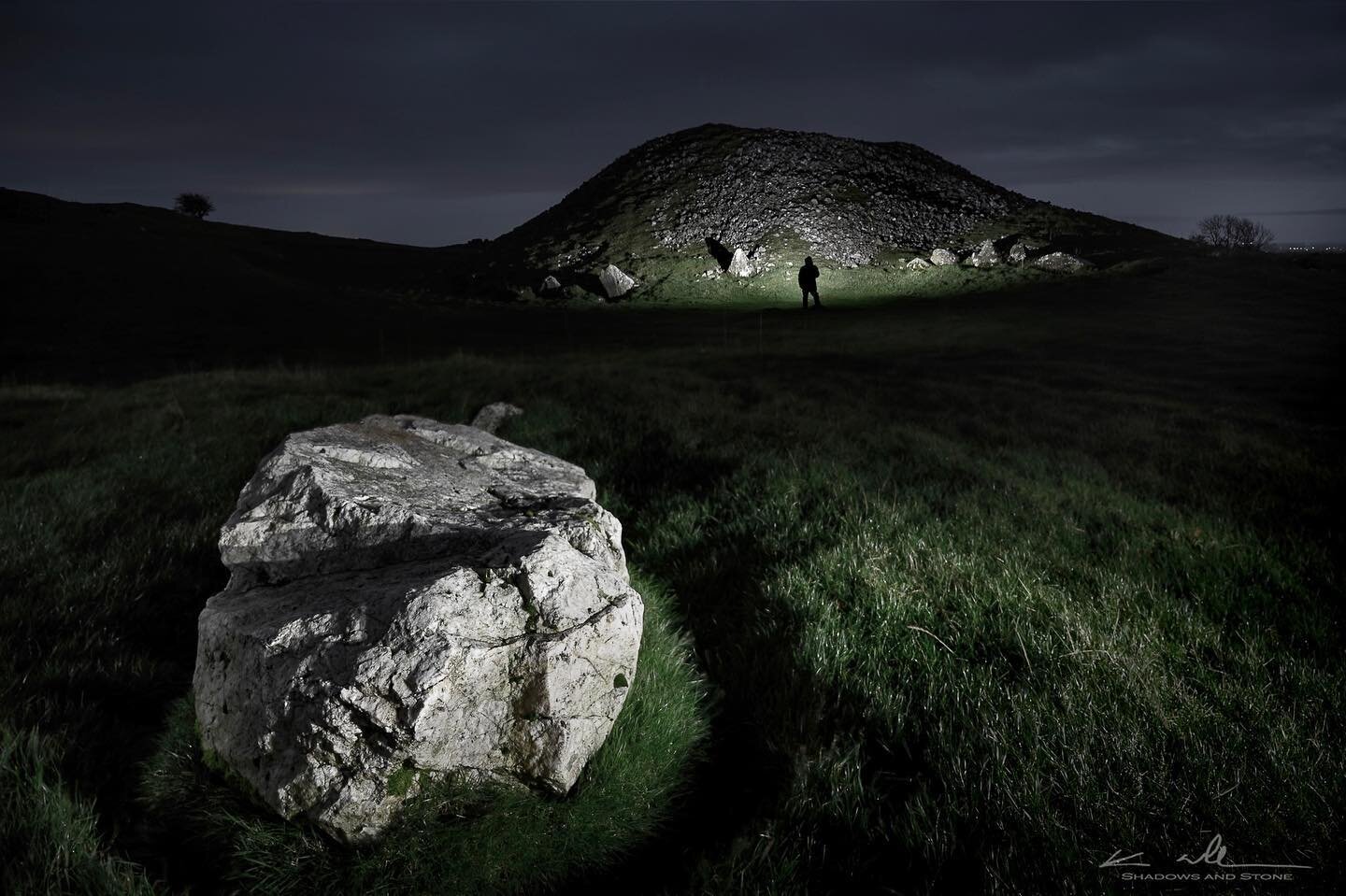 Loughcrew, Cairn B and a massive quartz outlier.