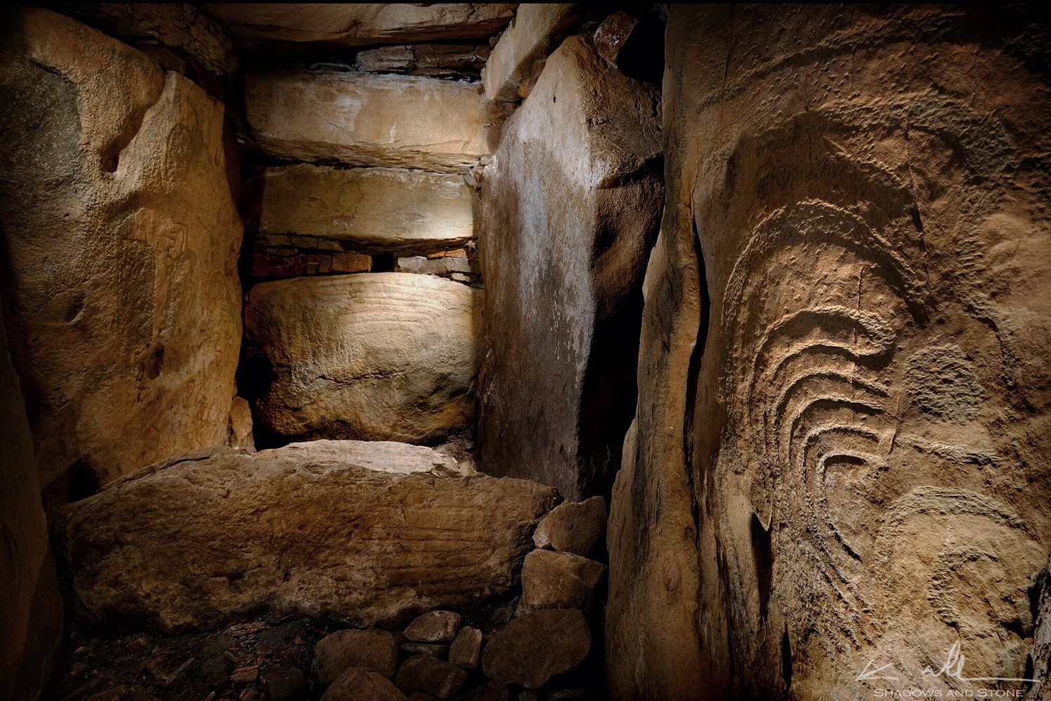 Chamber of Knowth's western passage tomb