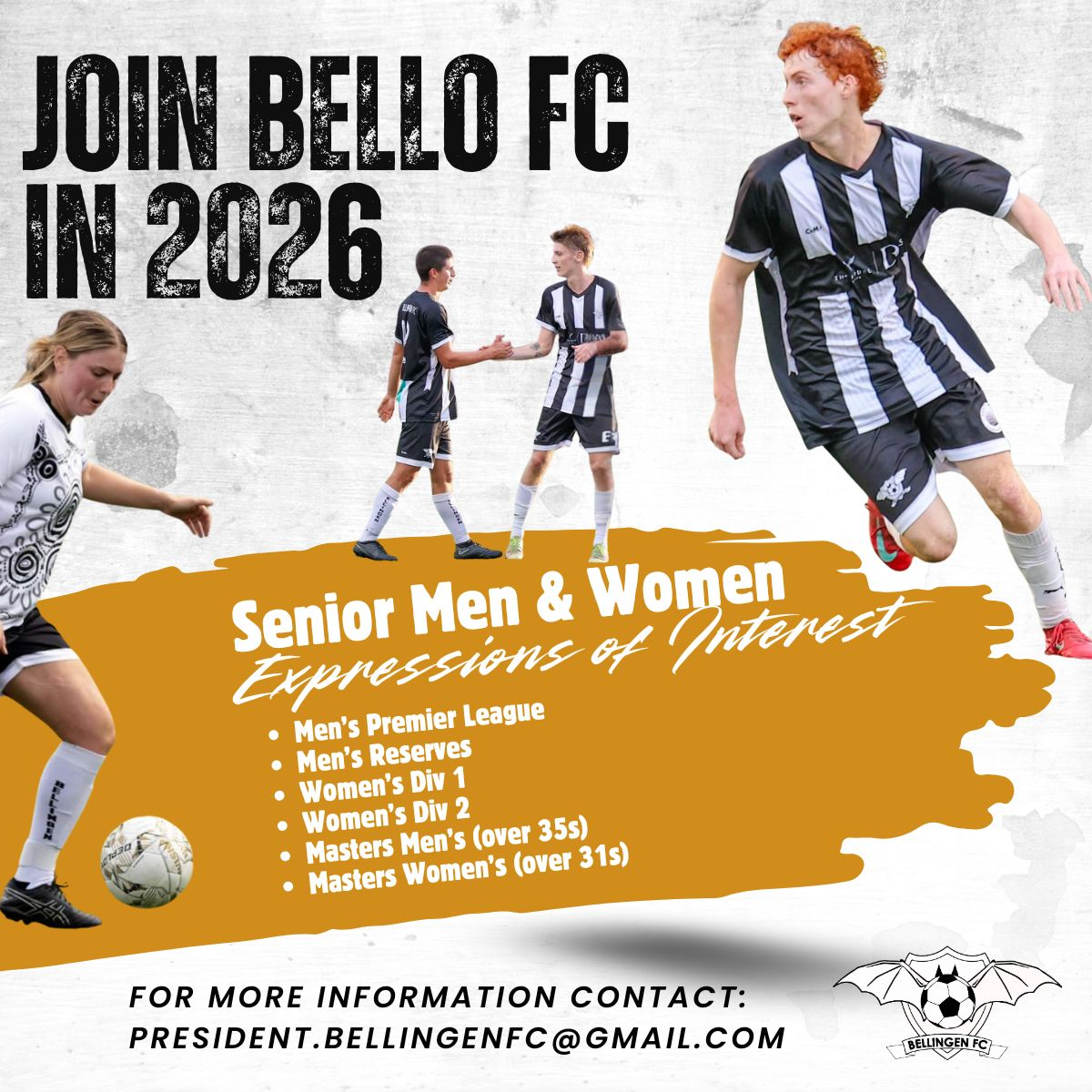 EOI - Senior Men’s &amp; Women’s Teams 2026