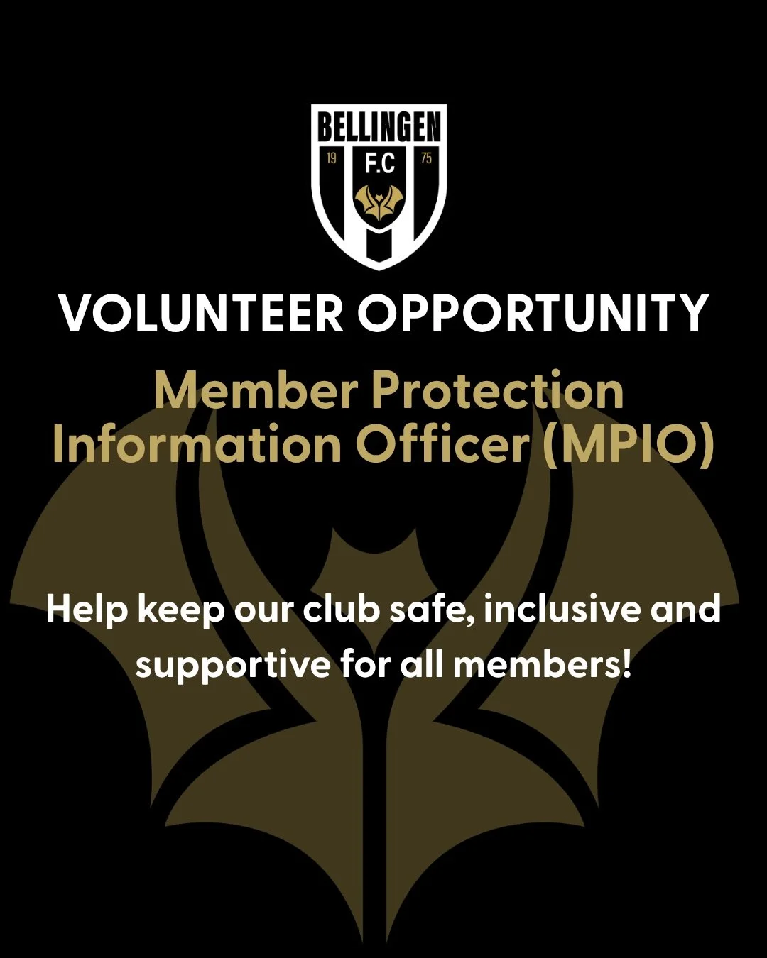 Seeking a Member Protection Information Officer (MPIO)
