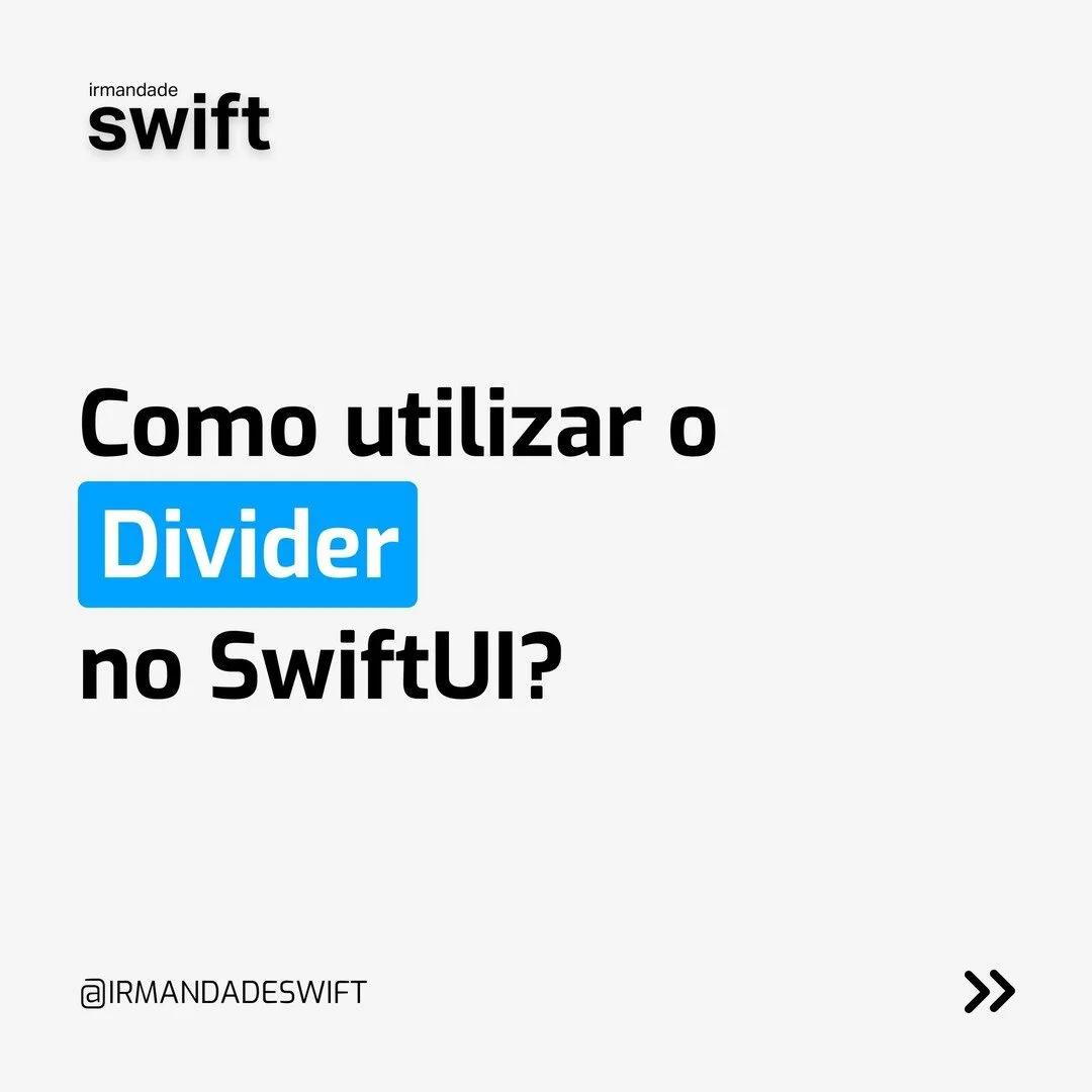 Faaala Rapeize! Bora de Divider? 🚀 
 
#VCCONSEGUE 
#TMJ 👊🏻 
 
 
 
 
 
 
 
 
 
 
 
 
#aprenderswift #aprenderswiftui #desenvolvimentoapple #desenvolvimentoios #inicianteswift #inicianteswiftui #revisaoswift #revisaoswiftui #swiftportugues #swiftuip