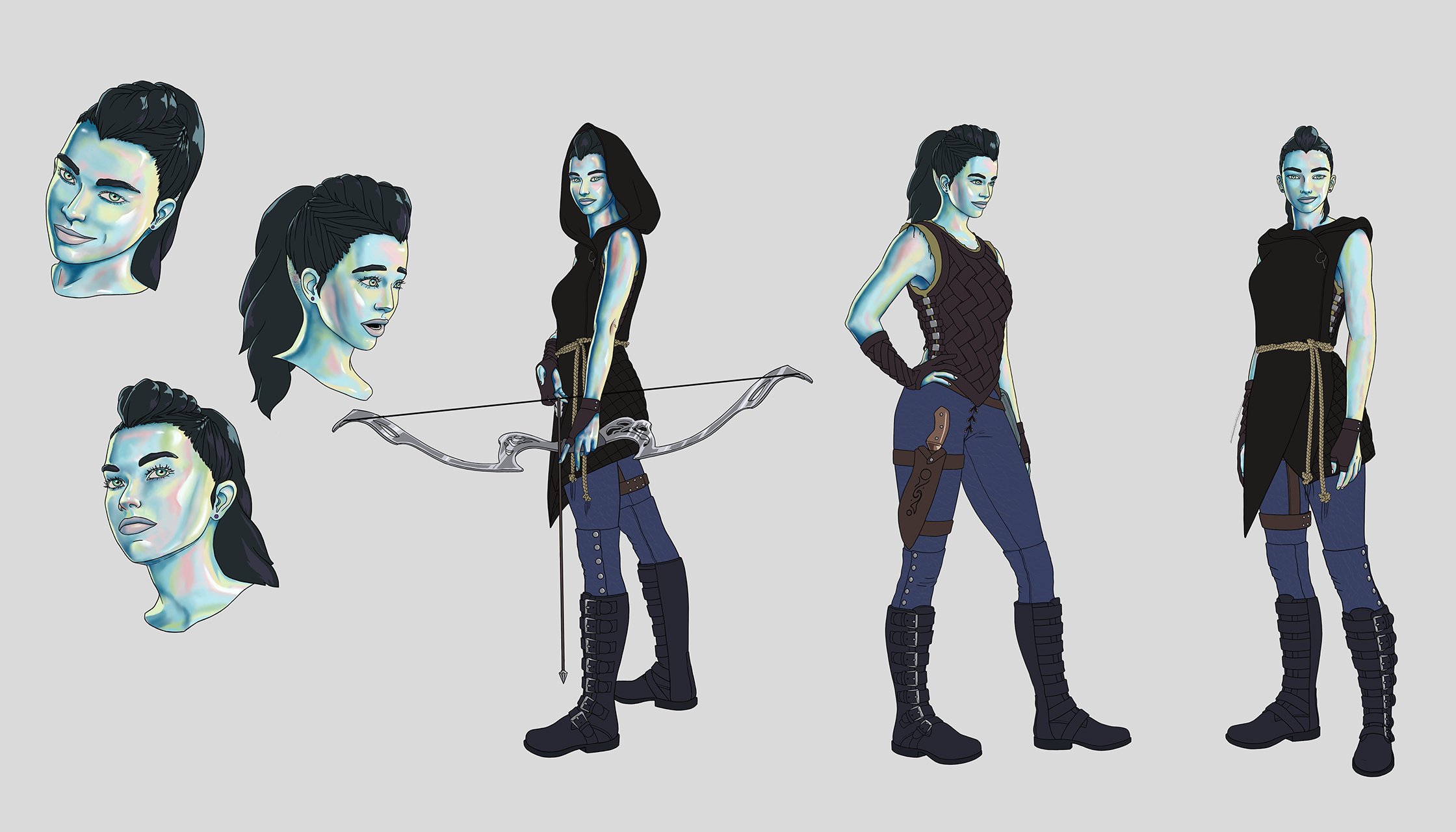 Lükka Quest, young ranger. Poses