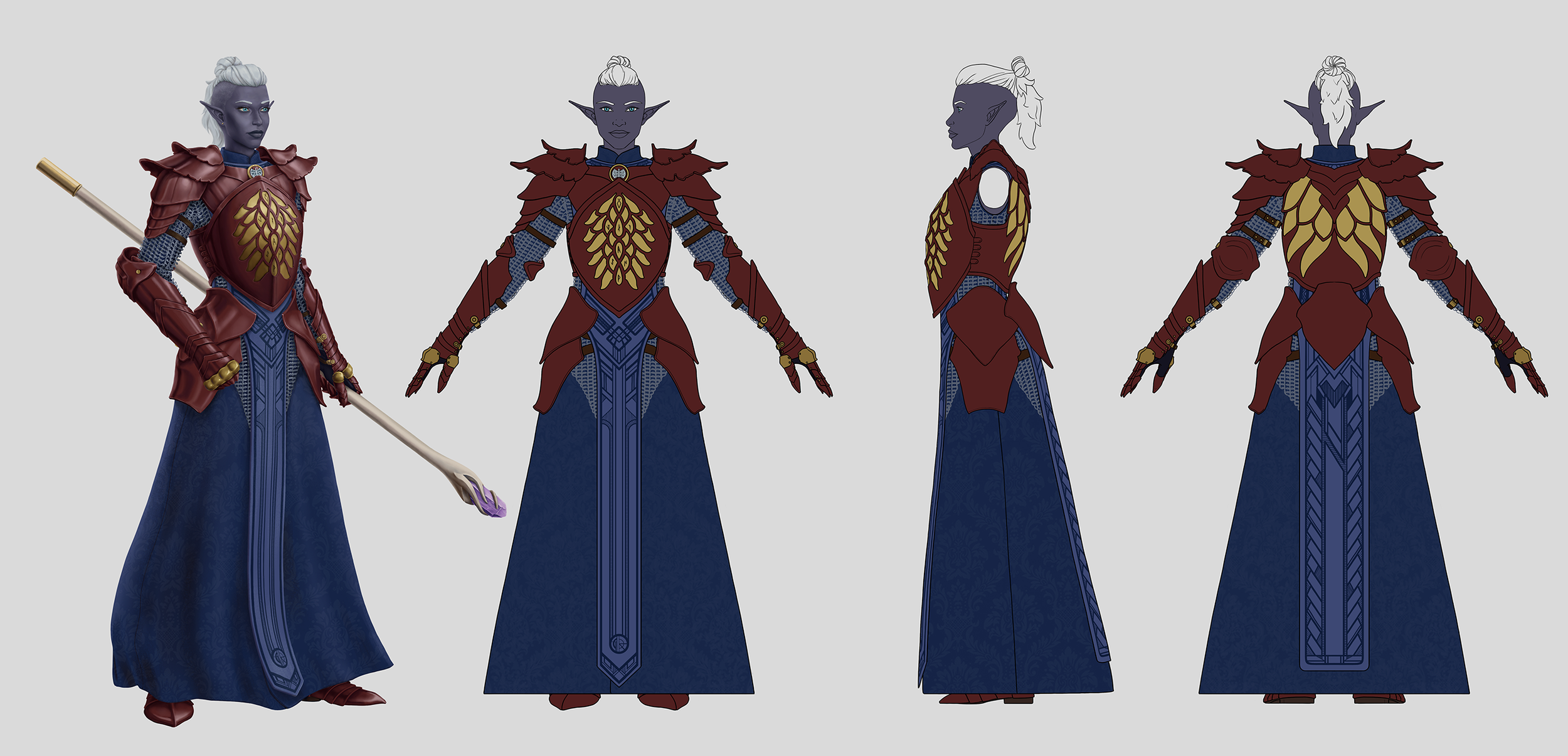 Eira, War Cleric of the Red Knight and follower of Deneir, God of Knowledge