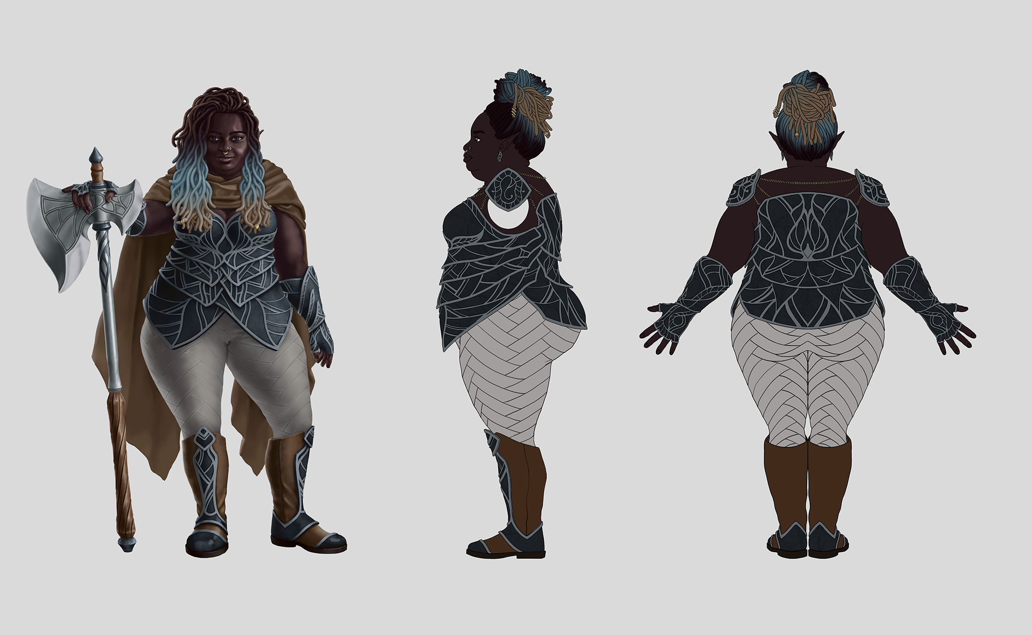 Warrior specializing in two-handed weapon melee combat, partner to the elf chief