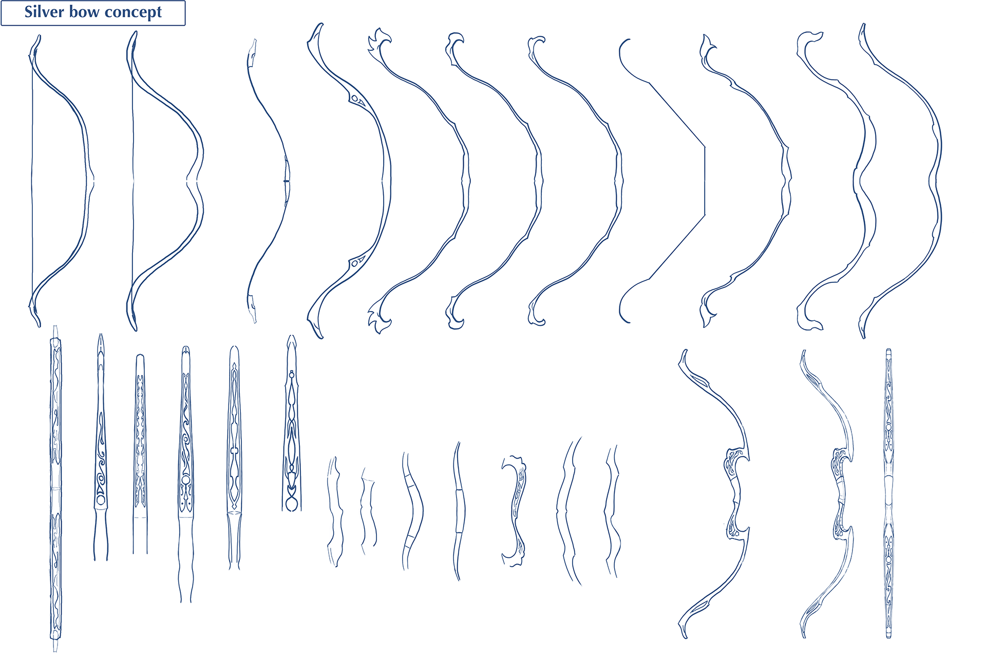 Silver bow design