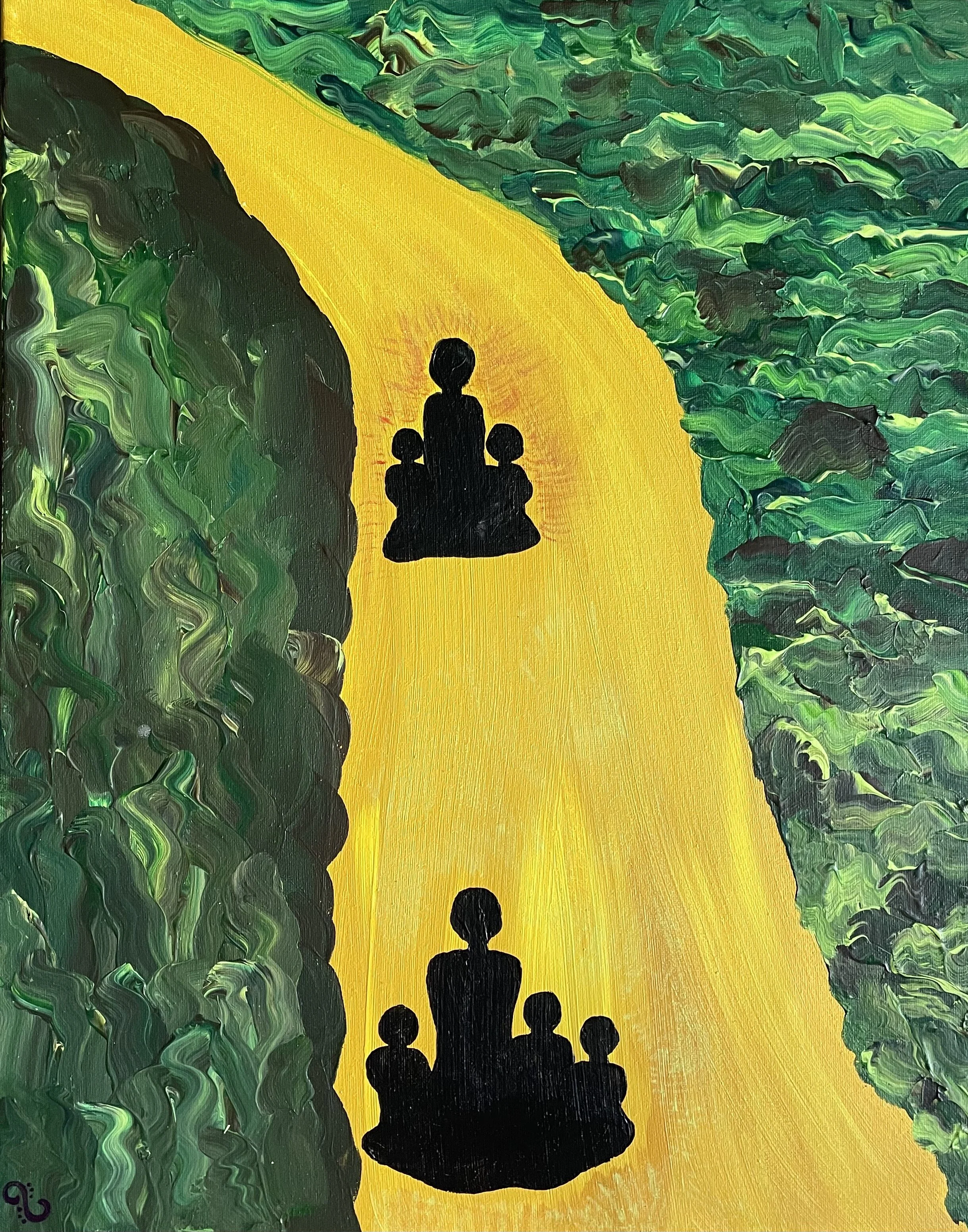 Where the Road May Lead pt 3 ~ 20"x16" 