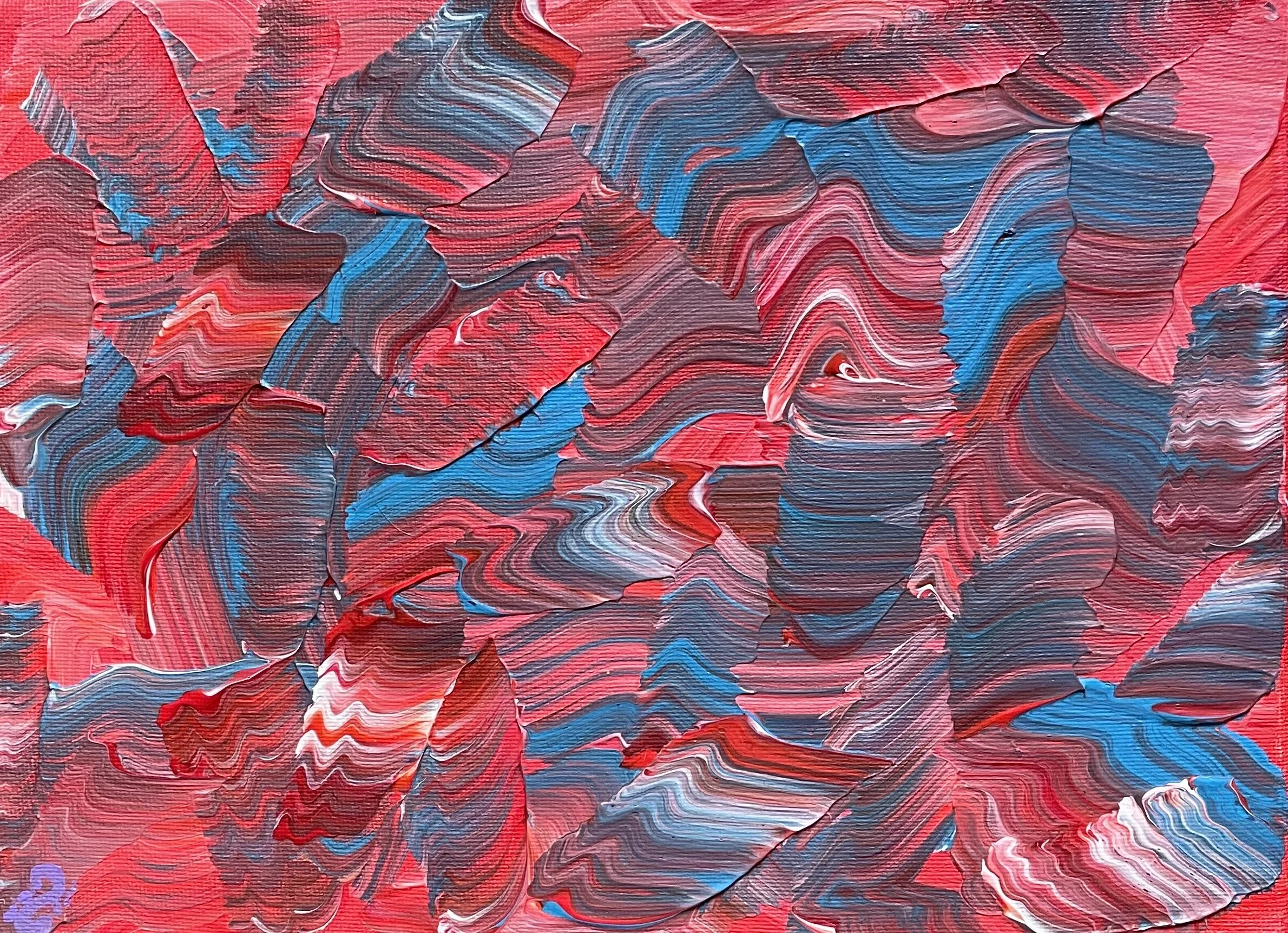 Where the Red Meets the Blue ~ 9"x12" 