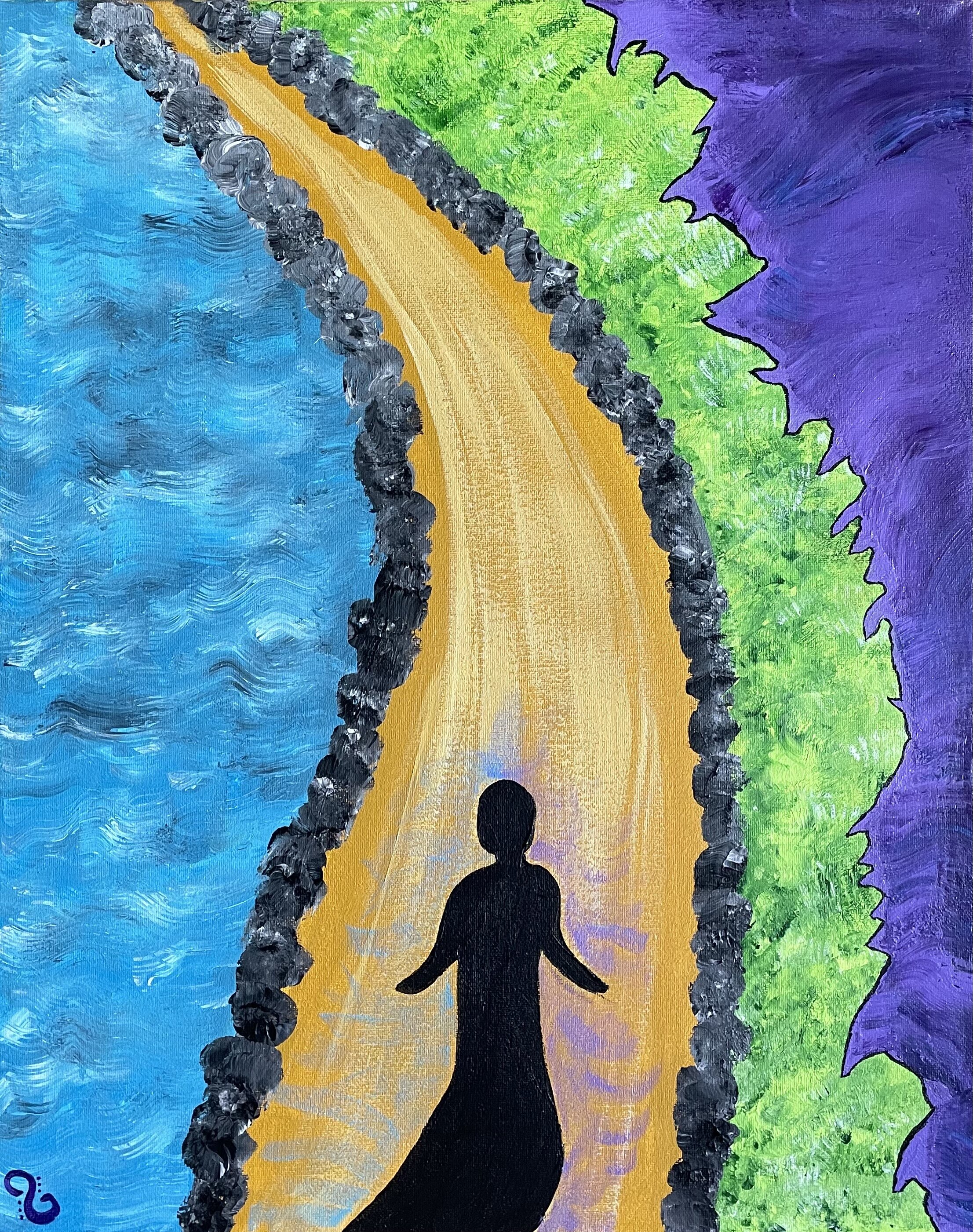 Where the Road May Lead pt 1 ~ 20"x16" 