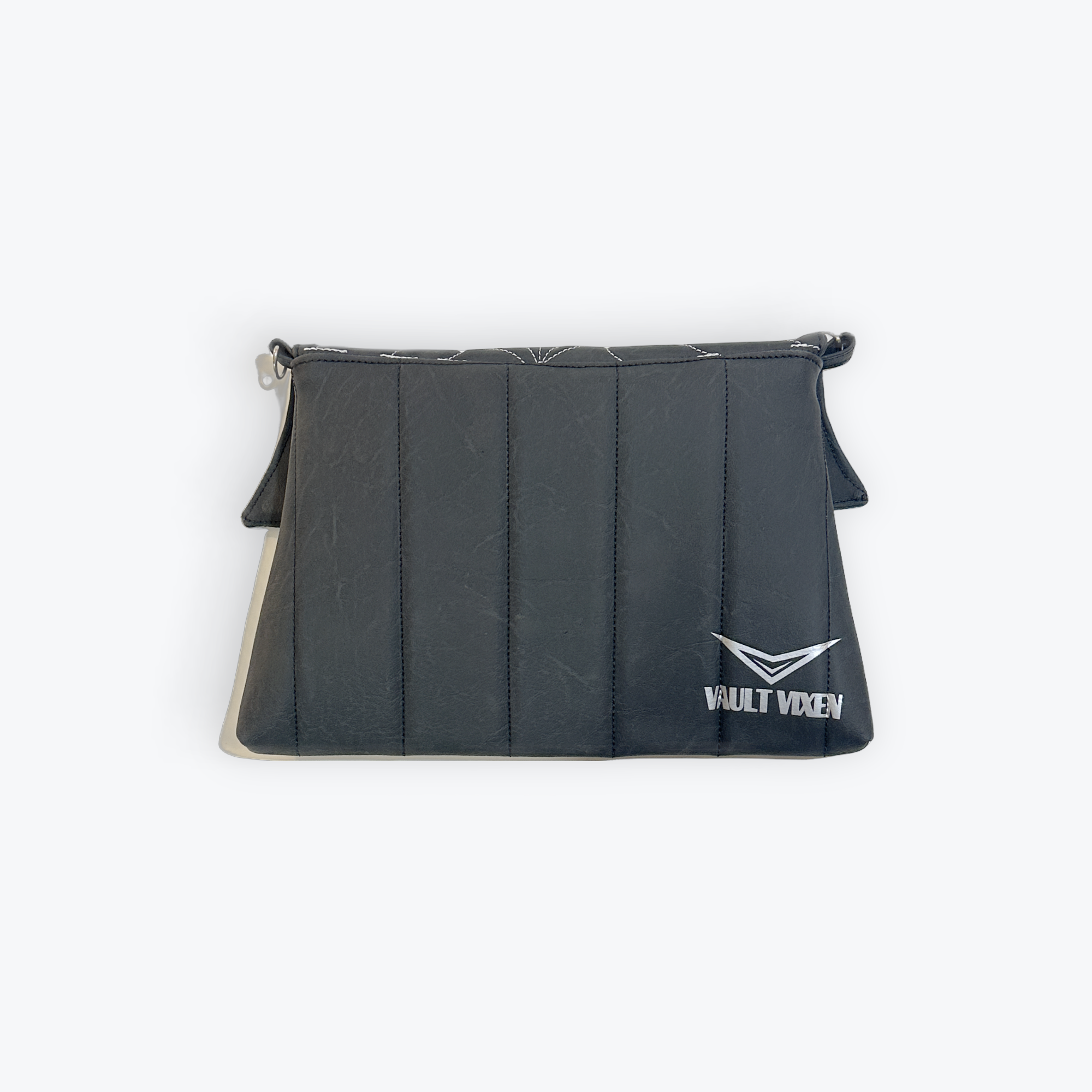 Spiderweb flap Carrara Black Clutch 2.png