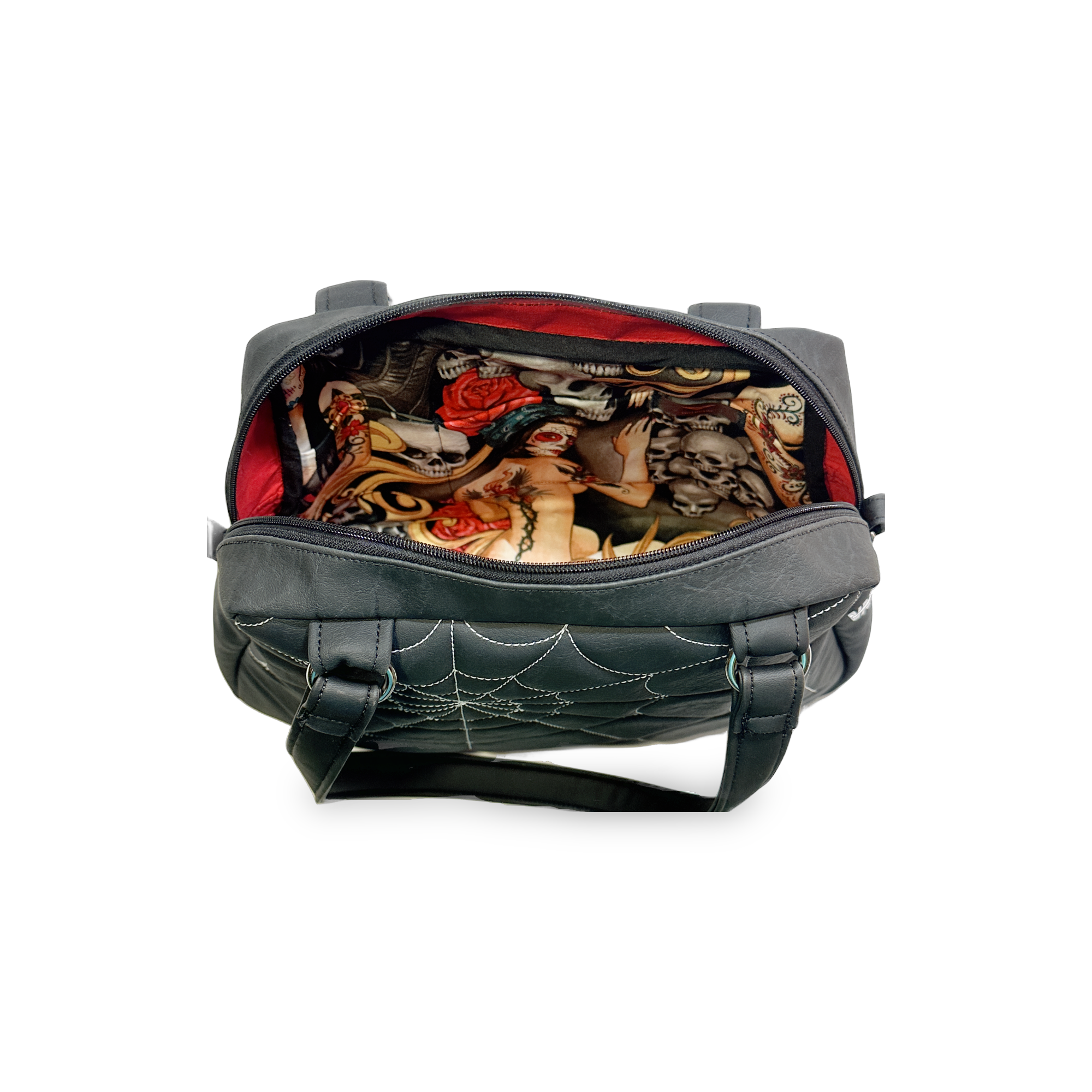 Carrara Black Spider web Pleat Bowler 11.png