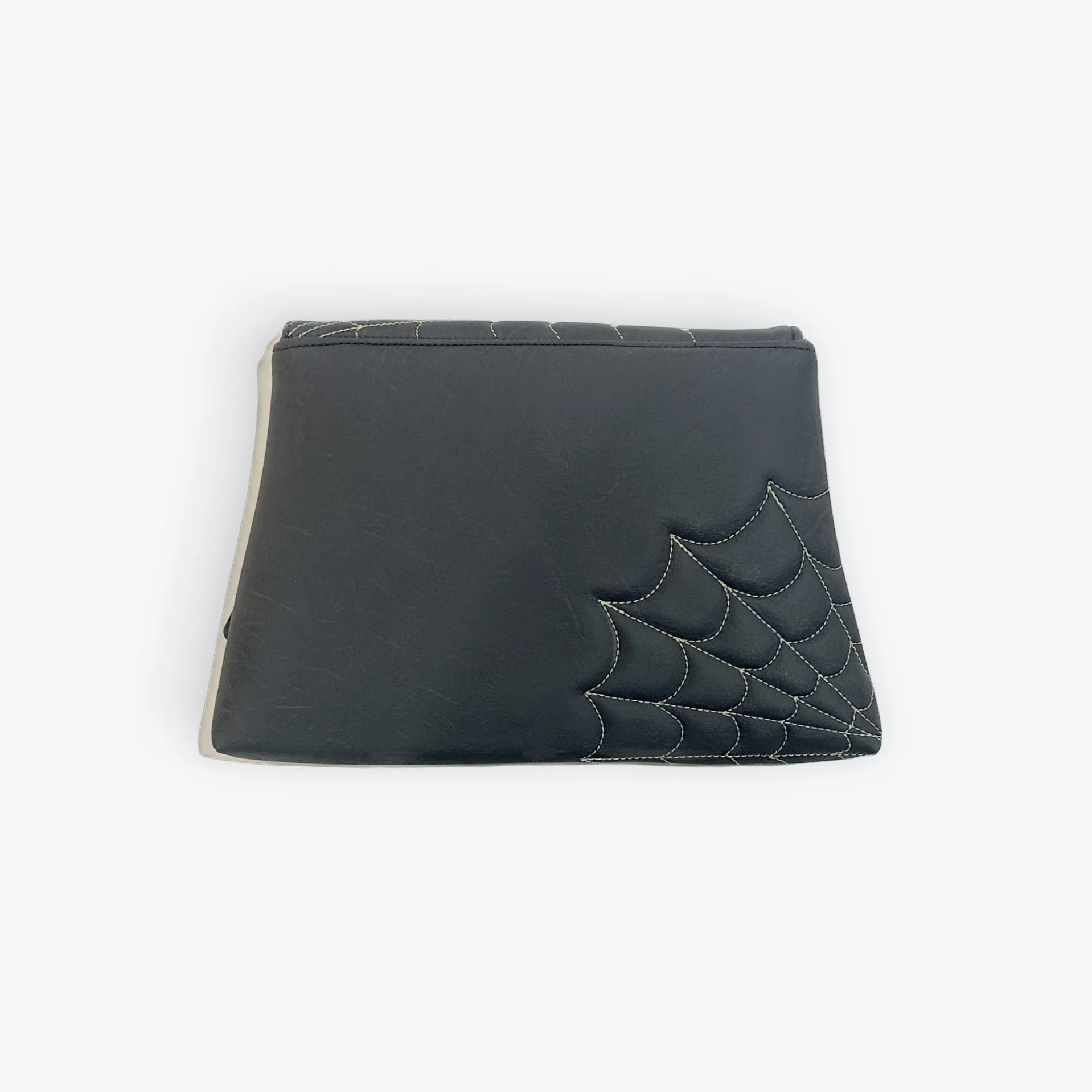 Double green Spiderweb Carrara Black Clutch 6.jpg