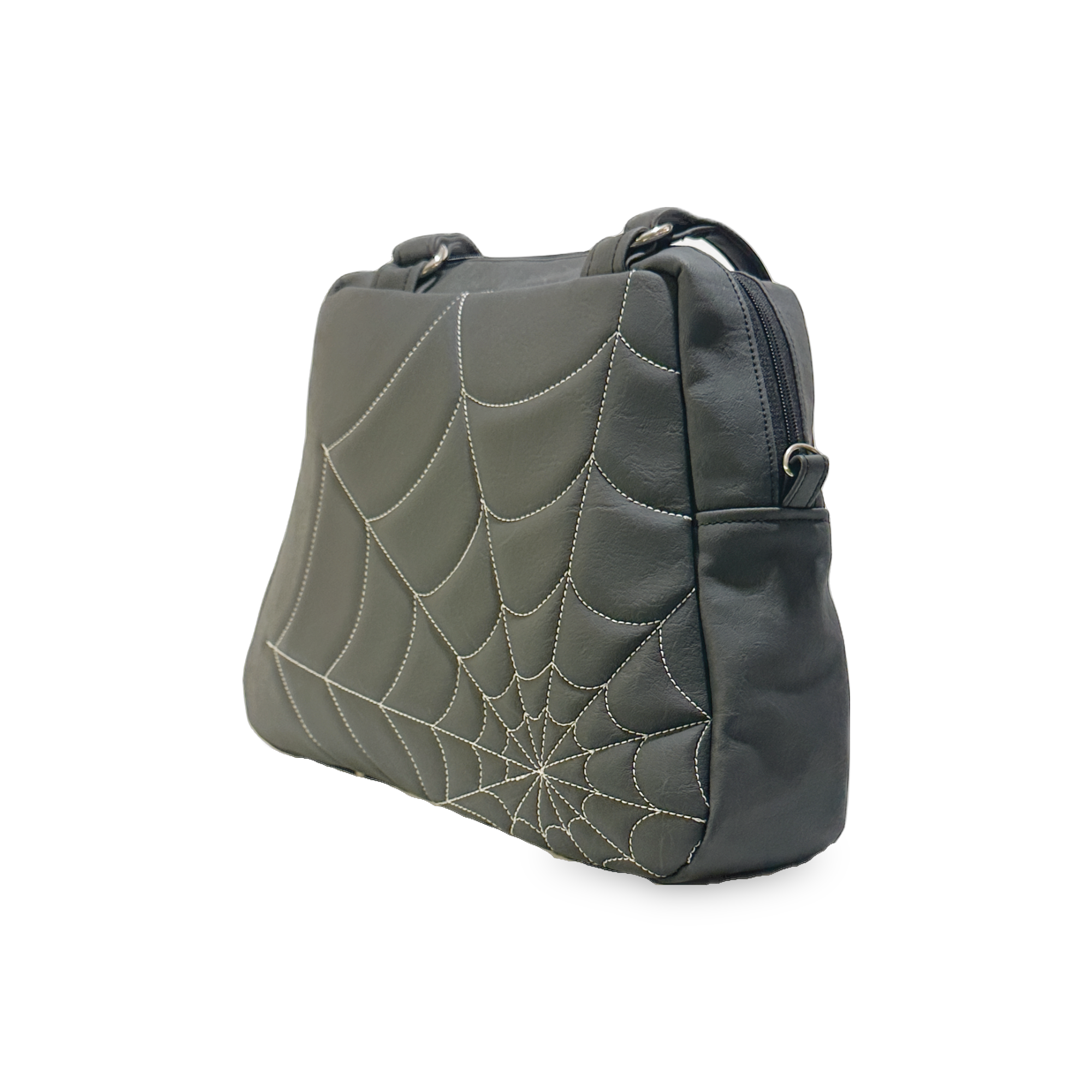 Carrara Black Spider web Pleat Bowler 15.png