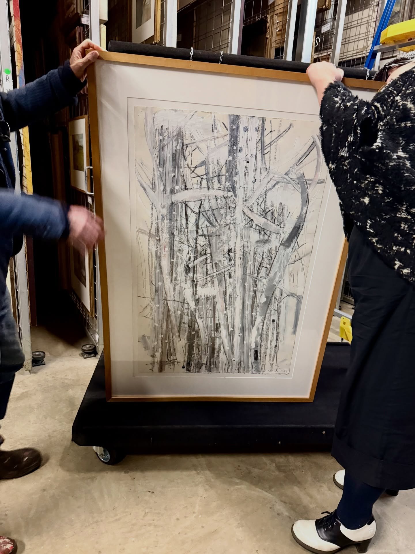 An artist, the Director and two designers walk into a gallery after hours&hellip; 

&hellip;and they&rsquo;re deep in production for the upcoming monograph on Angus Nivison. Last night was spent pouring over final proofs of the book and cross referen