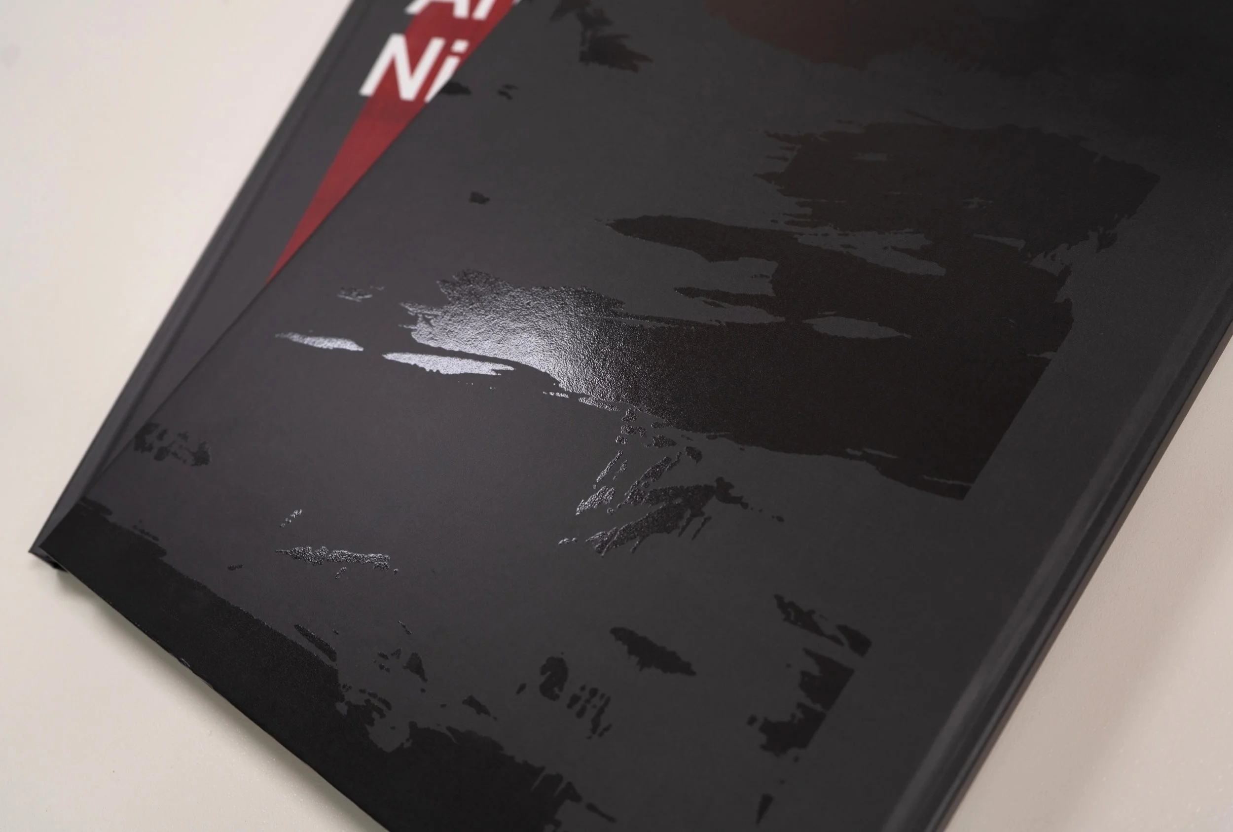 Textured, spot UV for the back cover of Angus Nivison &lsquo;Unfamiliar Territory&rsquo;

#bookdesign